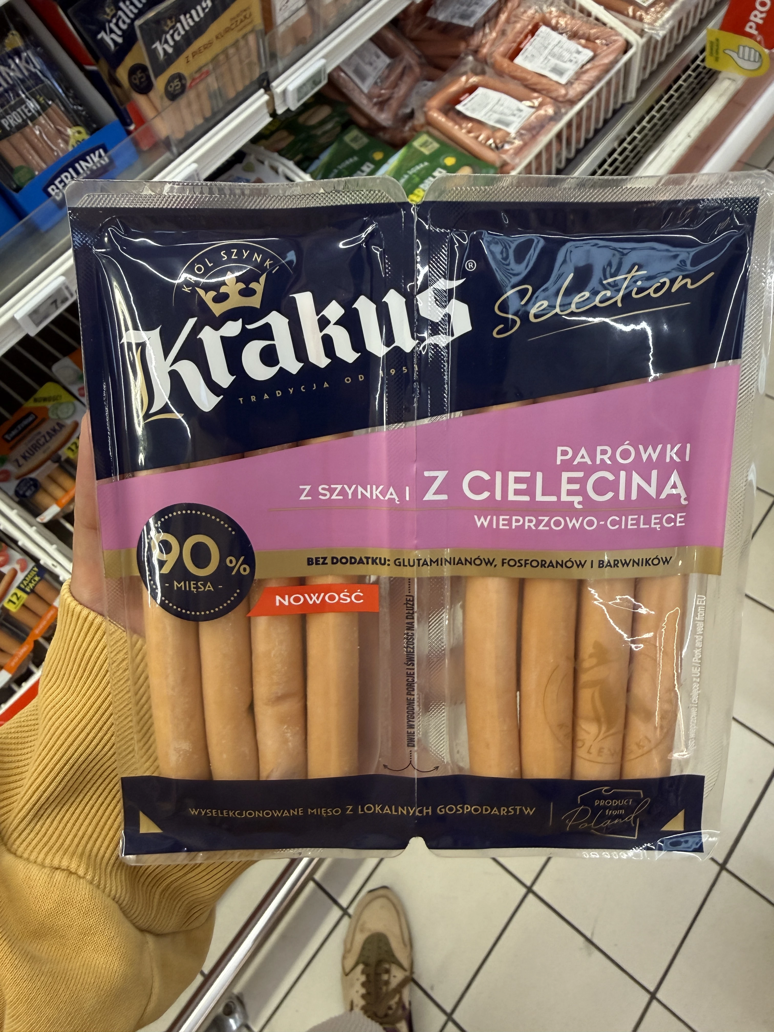 Krakus Selection Parówki z Szynką i z Cielęciną | 160g