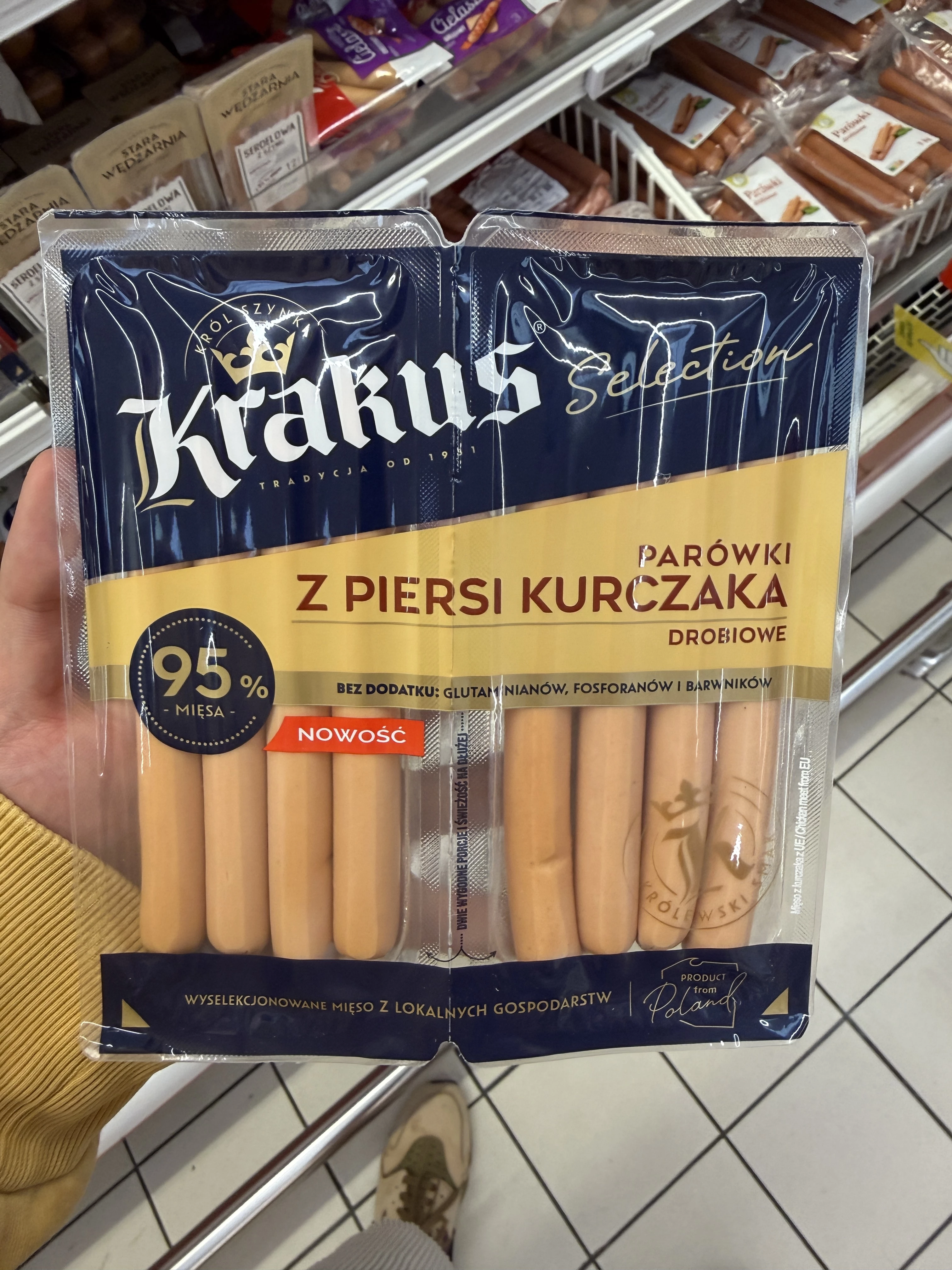 Krakus Selection Parówki z Piersi Kurczaka | 180g