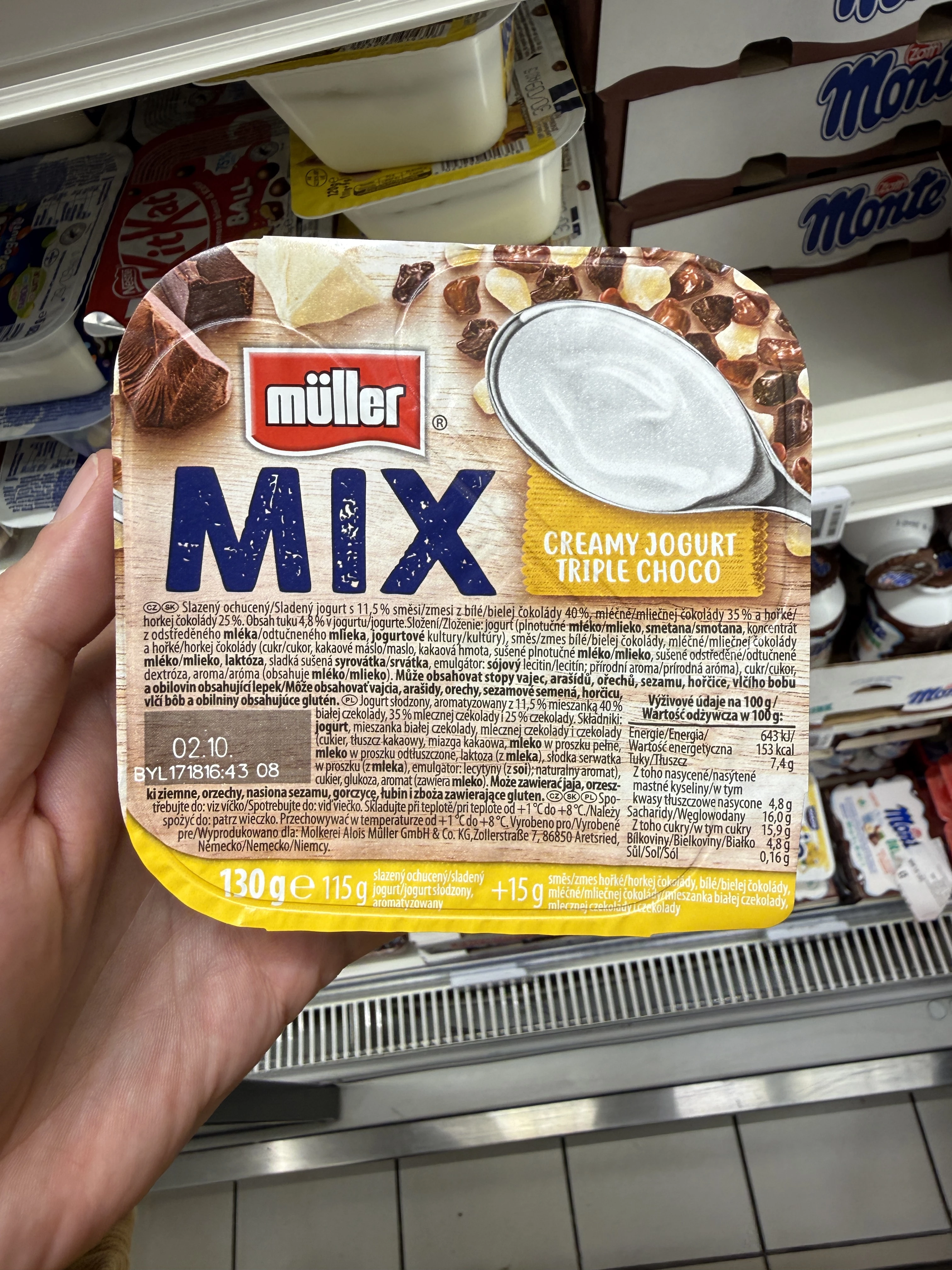 Müller Mix Creamy Jogurt Triple Choco | 130g