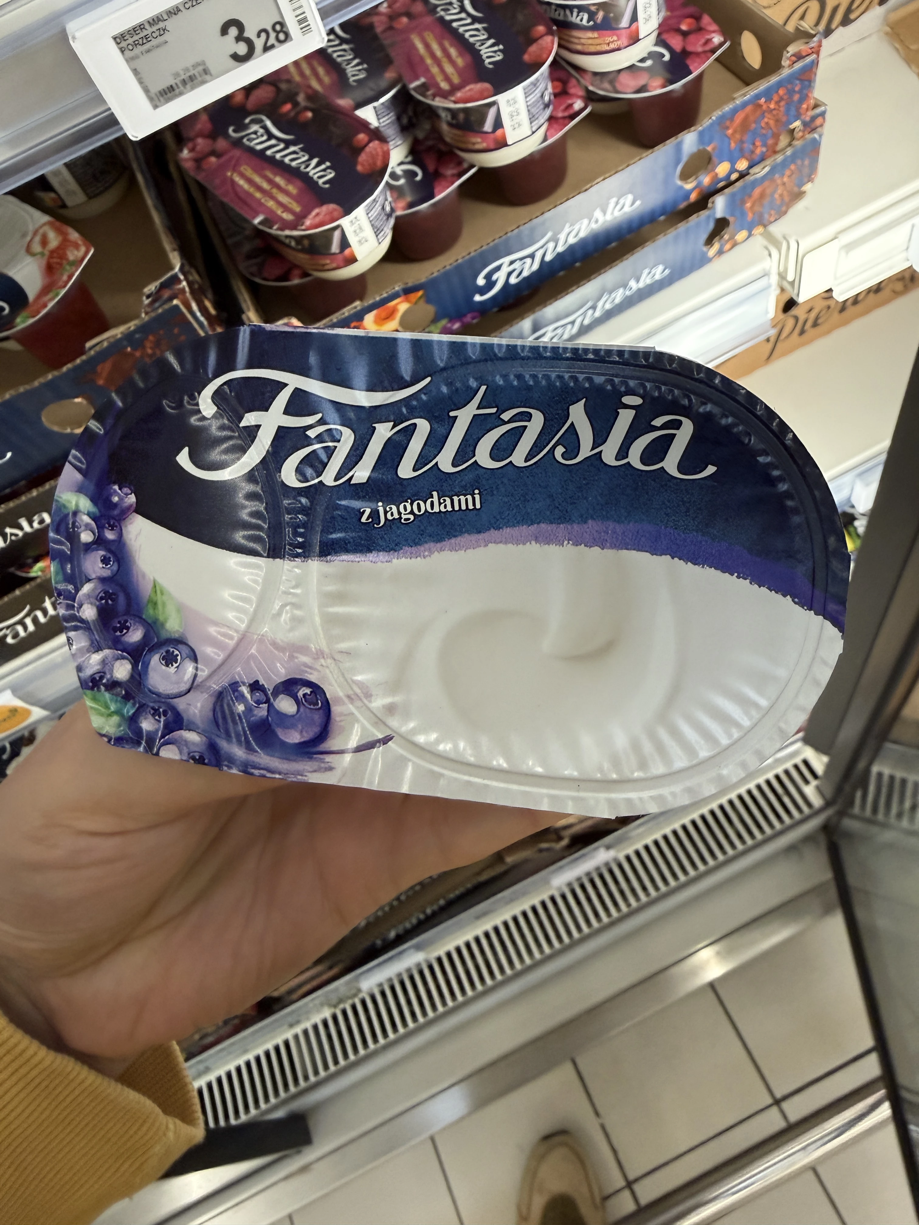 Fantasia Jogurt kremowy z jagodami | 118g