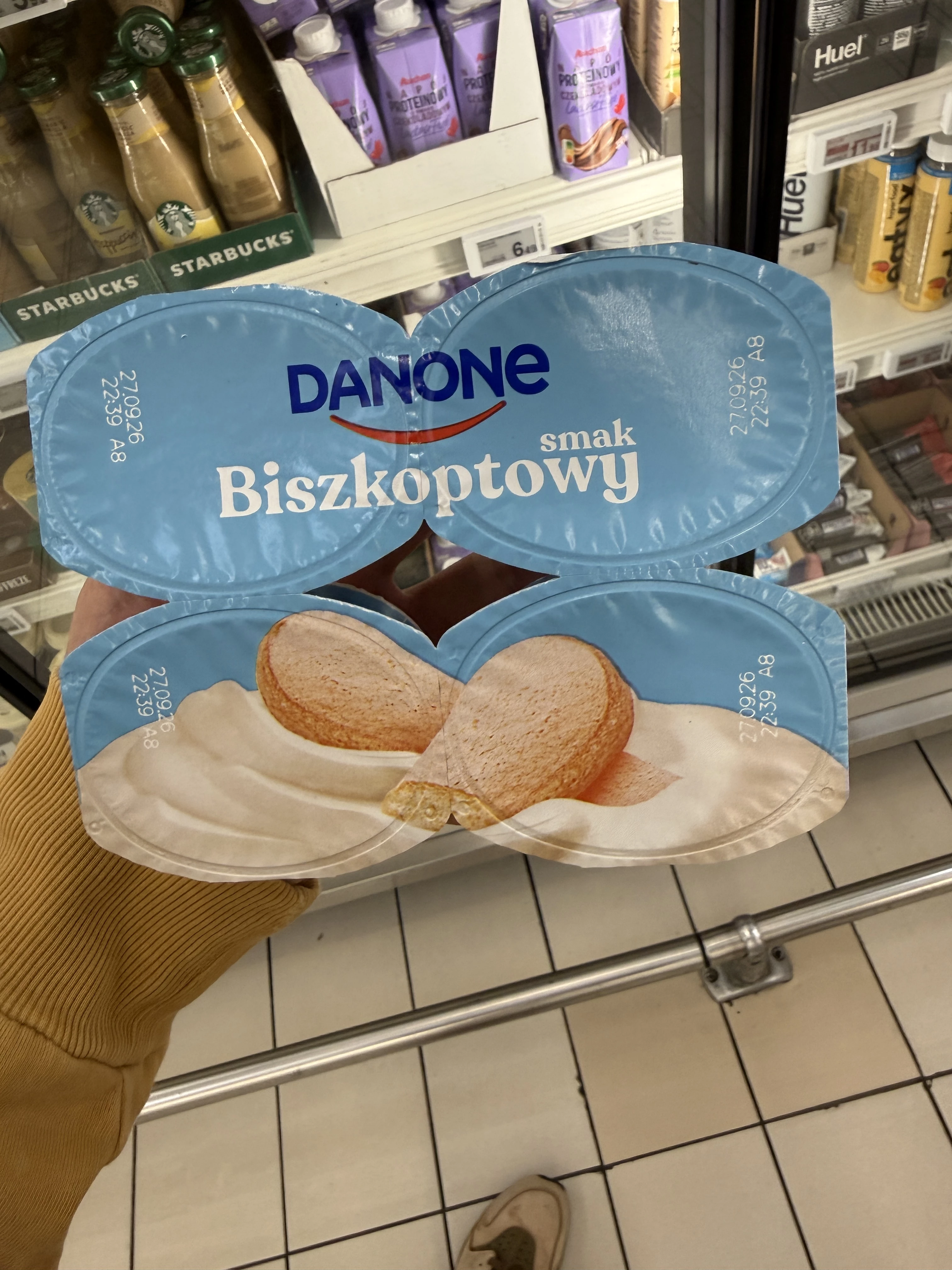 Danone Jogurt kremowy smak biszkoptowy | 4x120g