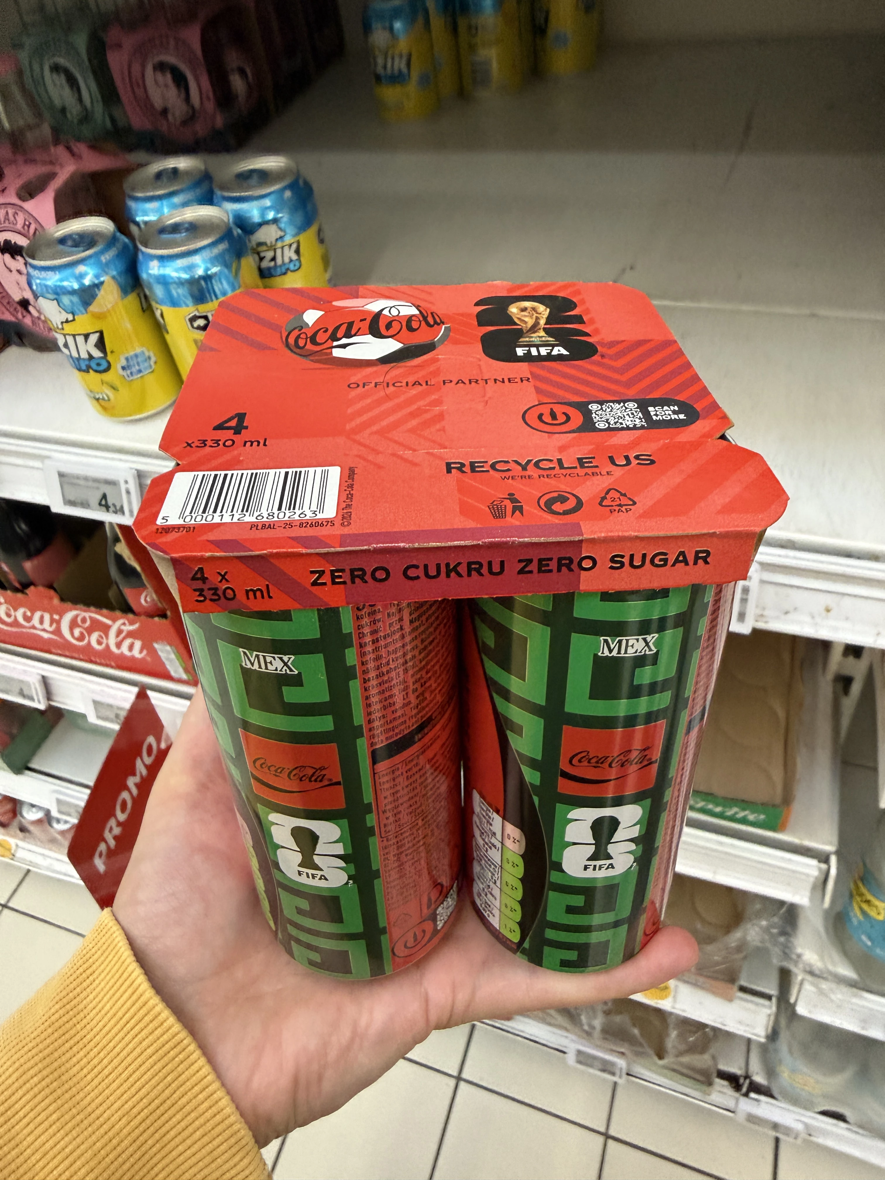 Coca-Cola Zero Sugar 4-pack FIFA World Cup 2026 MEX | 4x330ml