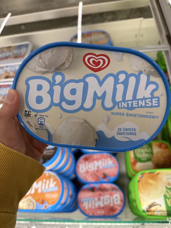 Big Milk Intense Lody smak super śmietankowy | 900ml