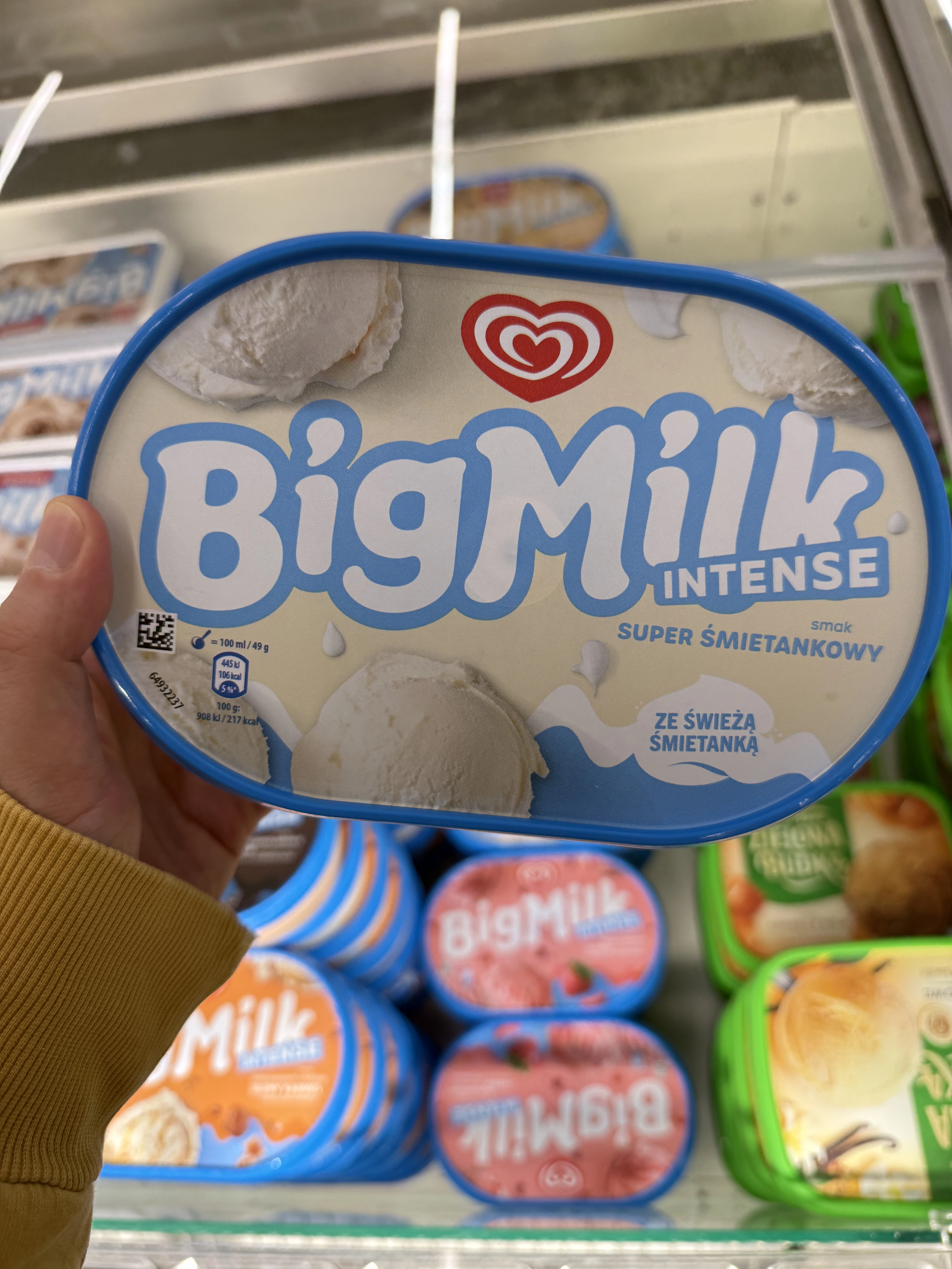 Big Milk Intense Lody smak super śmietankowy | 900ml