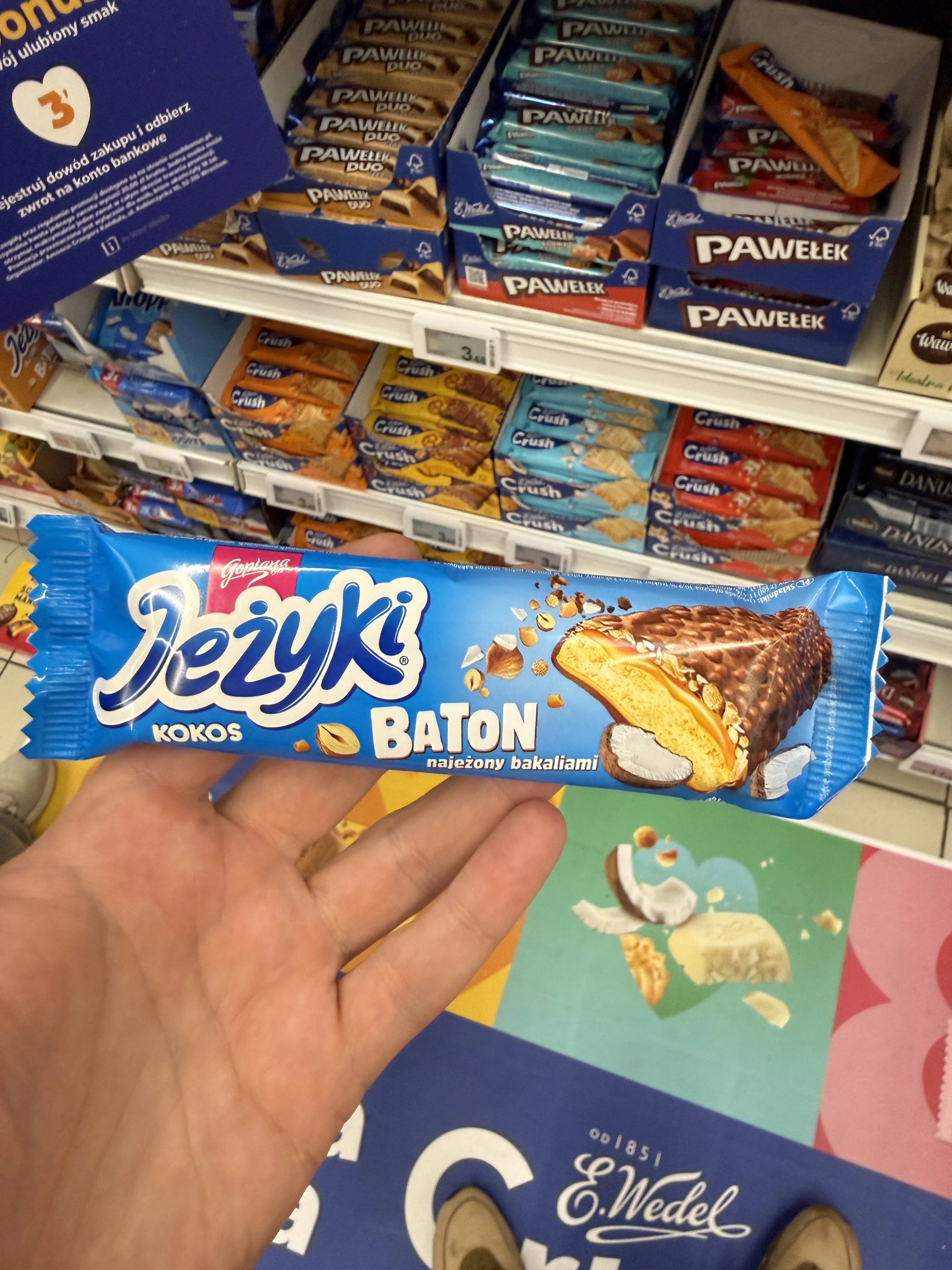 Jeżyki Kokos Baton najeżony bakaliami | 30g