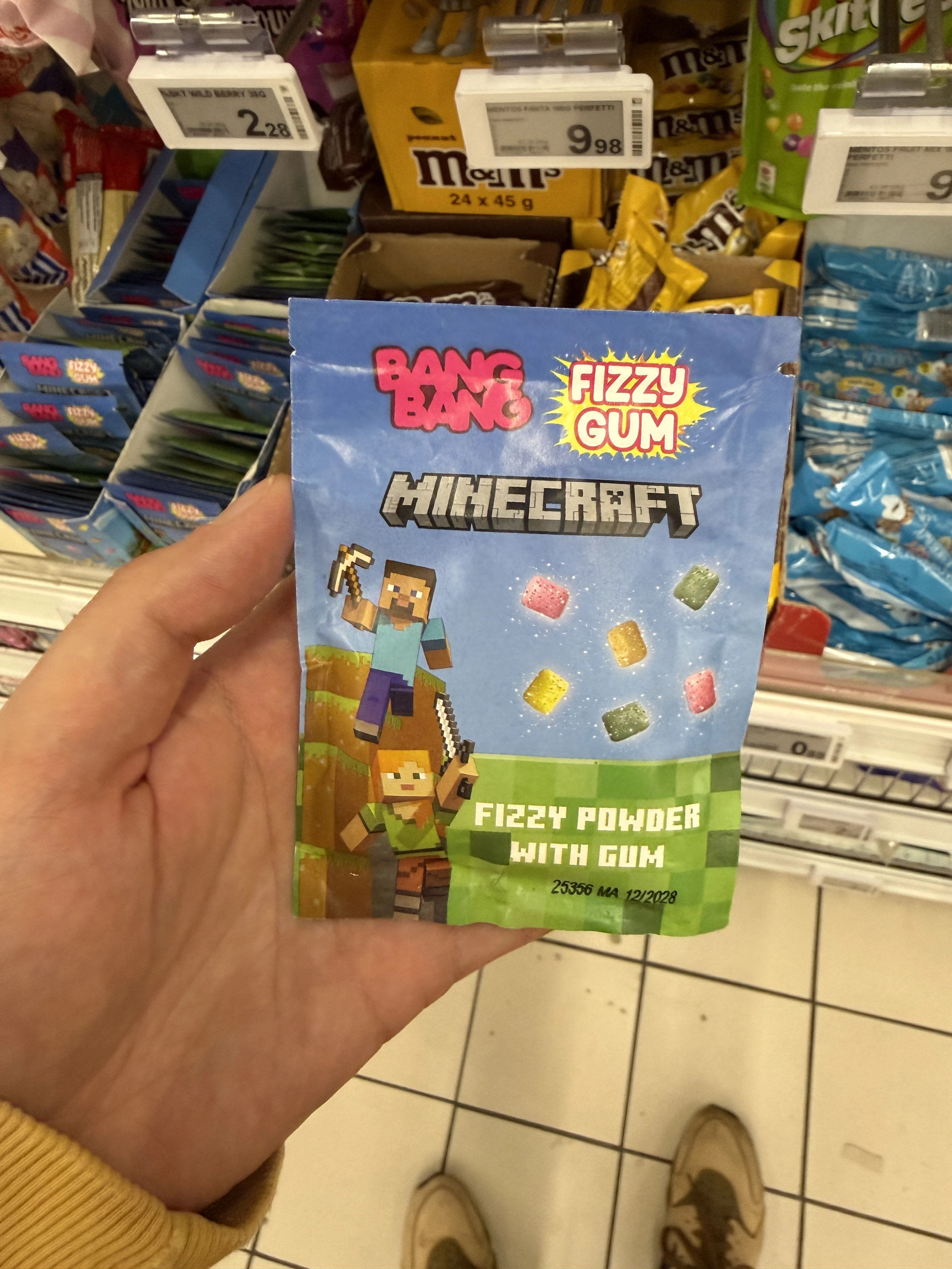 Bang Bang Fizzy Gum Minecraft | 22,5g