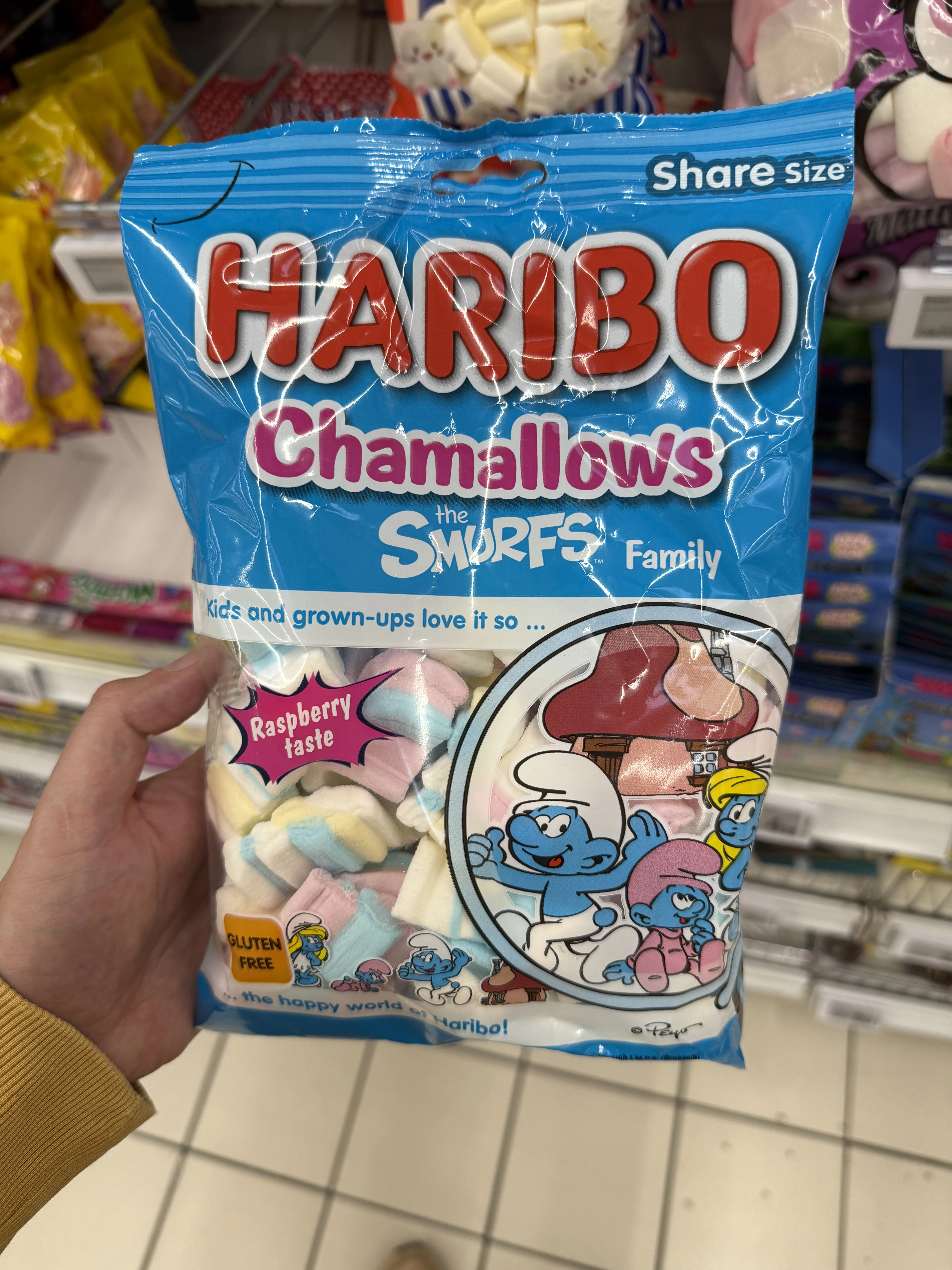 Haribo Chamallows Smerfy / Haribo Chamallows The Smurfs Family | 175g
