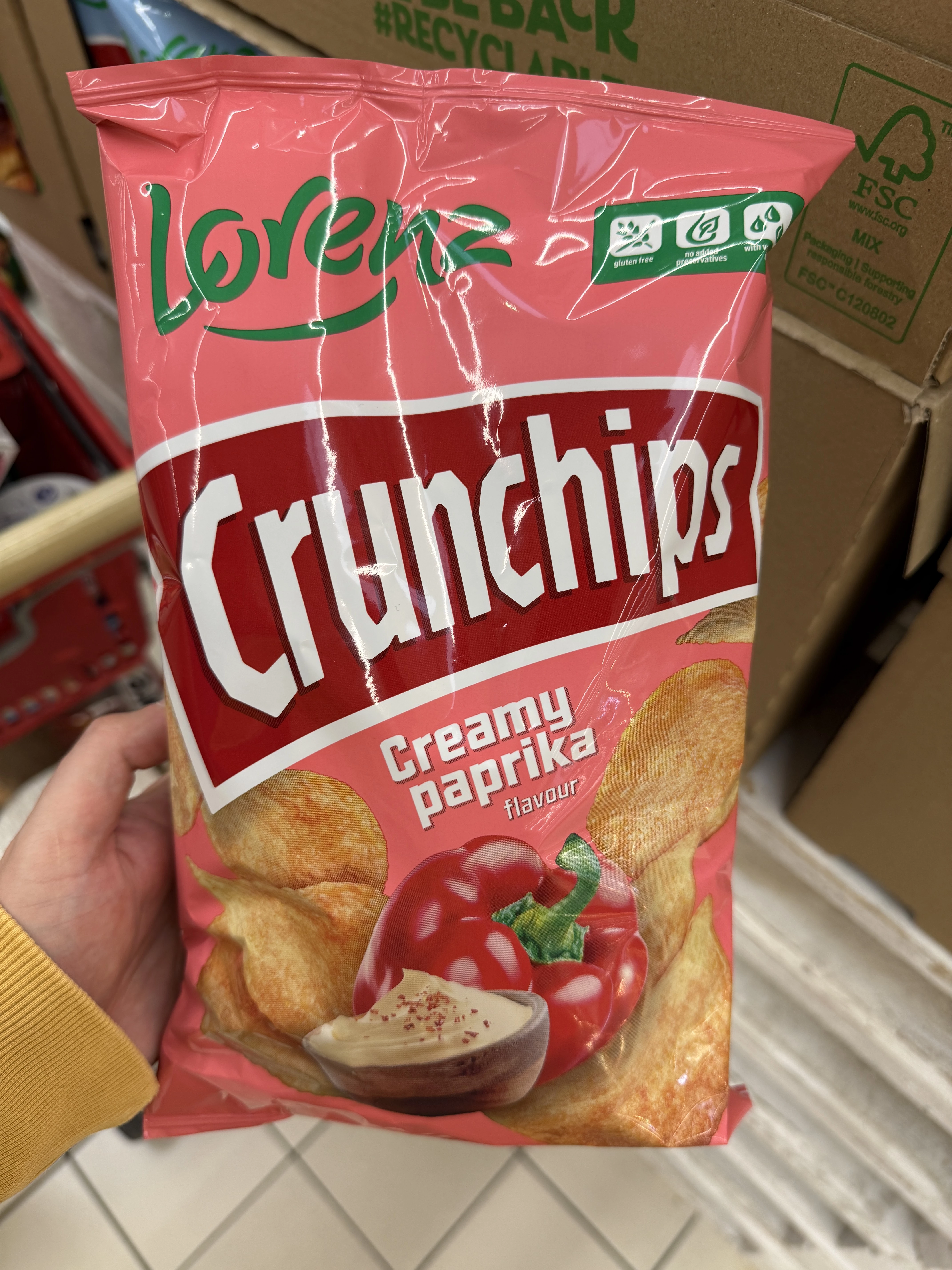 Lorenz Crunchips Kremowa Papryka | 130g