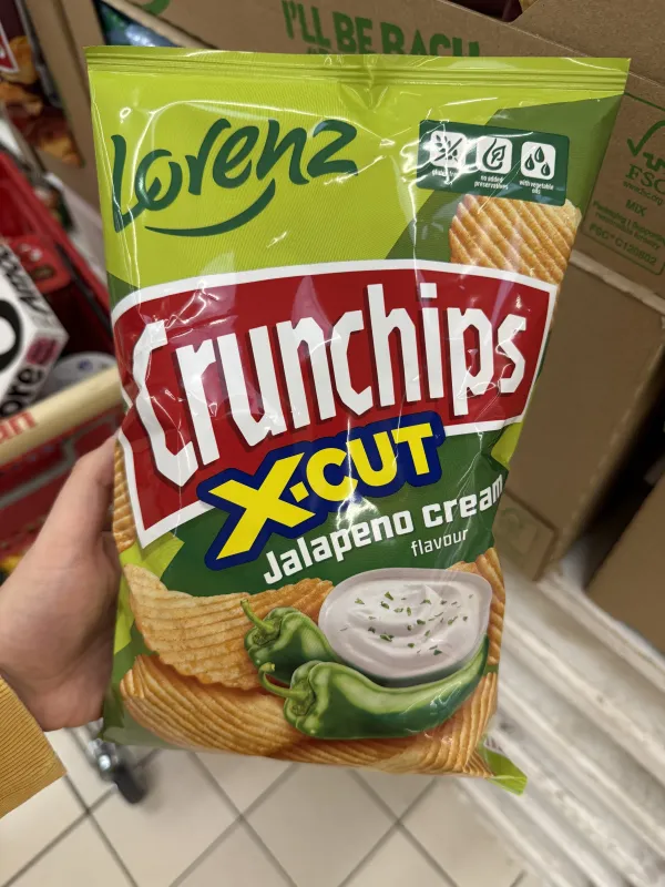 Lorenz Crunchips X-Cut Jalapeno Cream | 130g