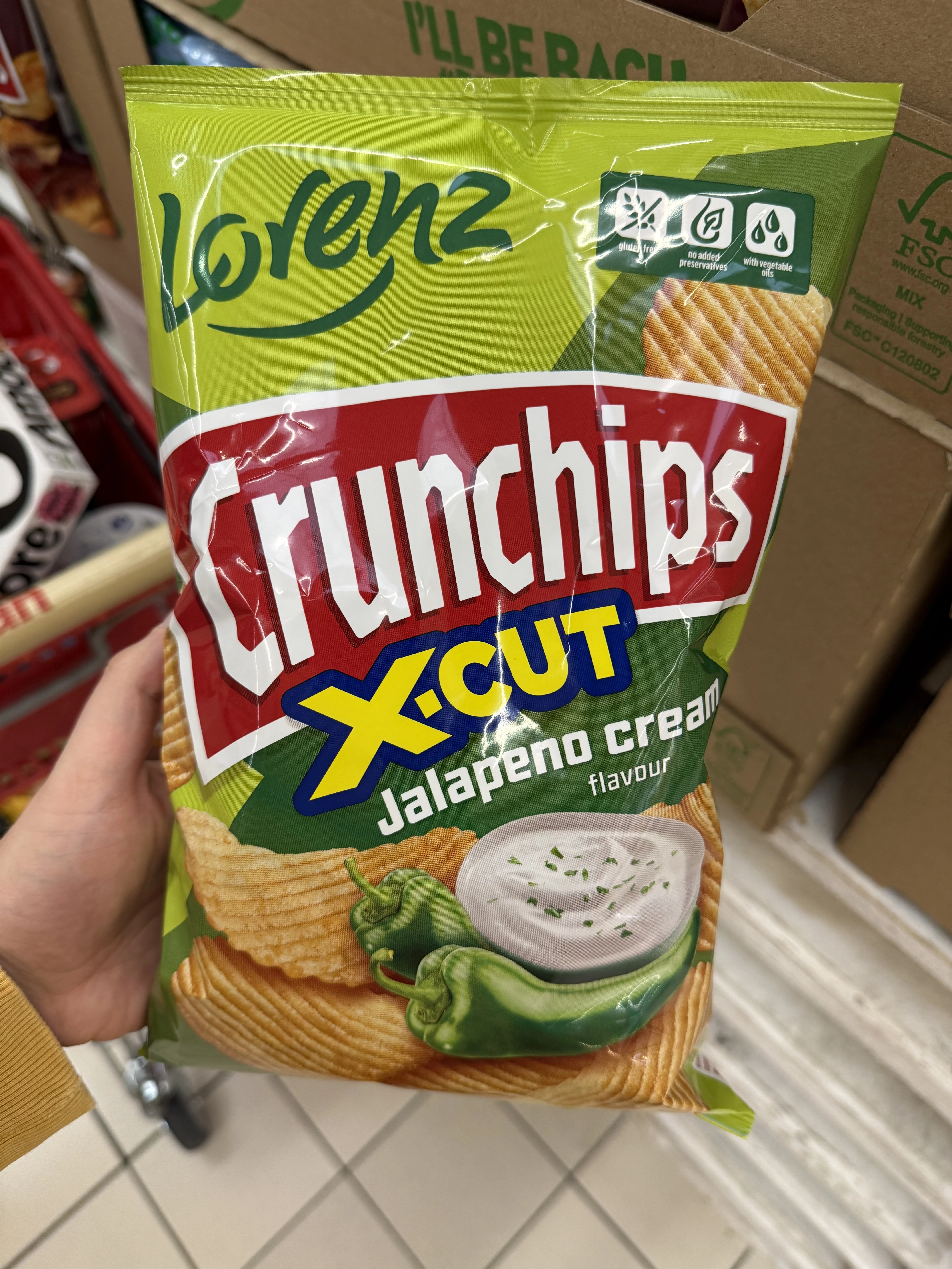Lorenz Crunchips X-Cut Jalapeno Cream | 130g