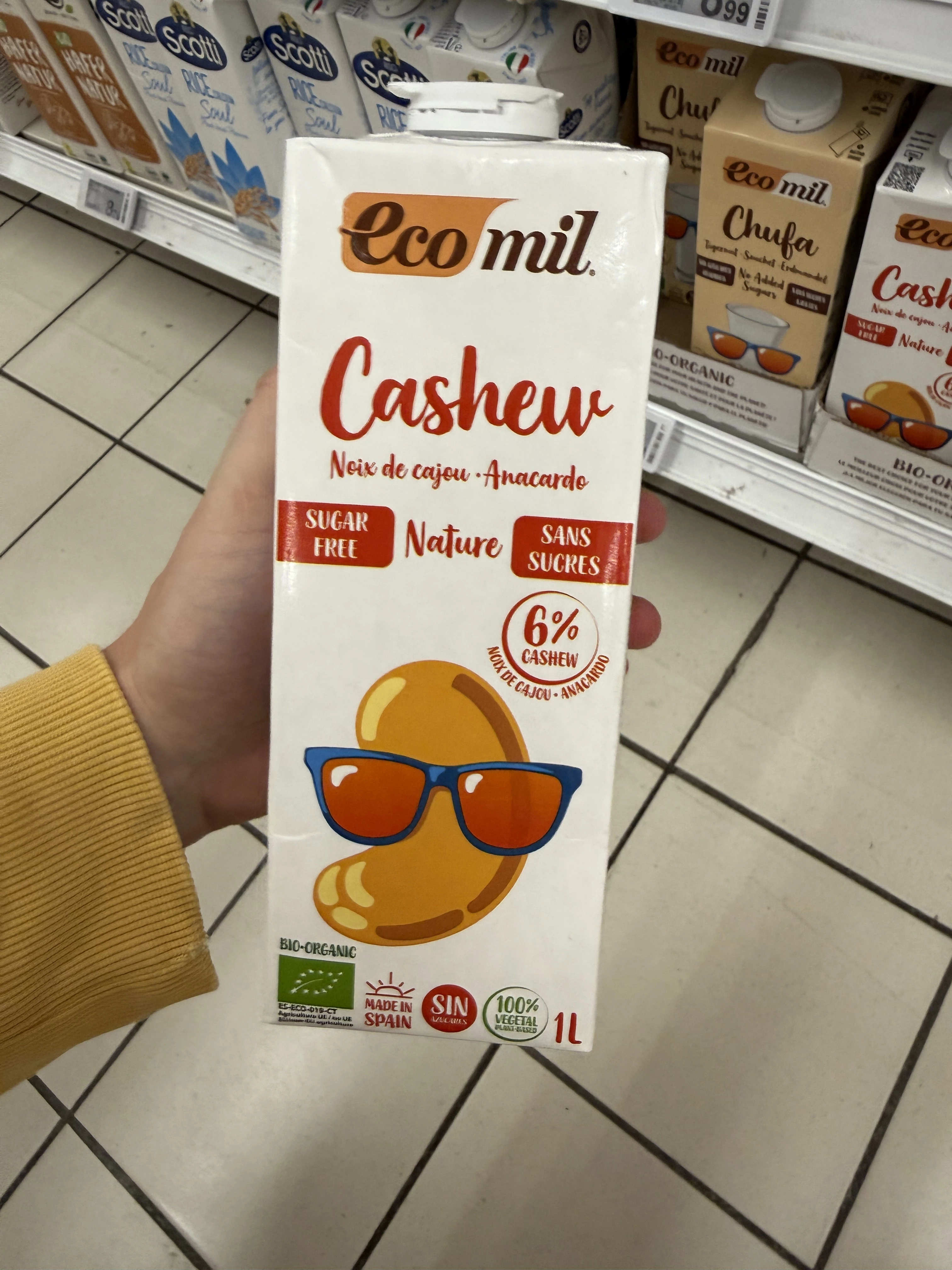 Ecomil Cashew Drink Sugar-Free Bio | 1000ml