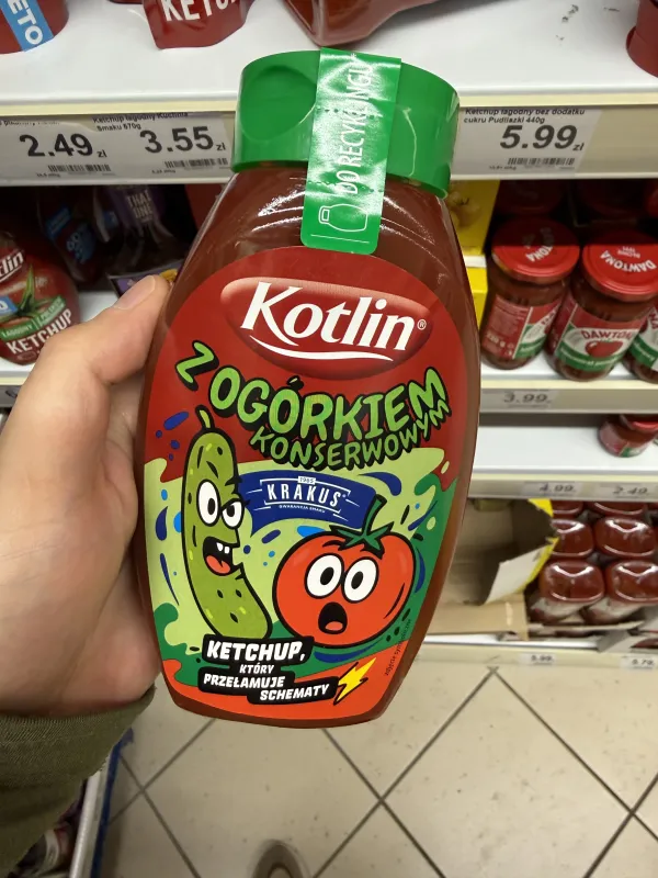 Kotlin Ketchup z ogórkiem konserwowym | 470g