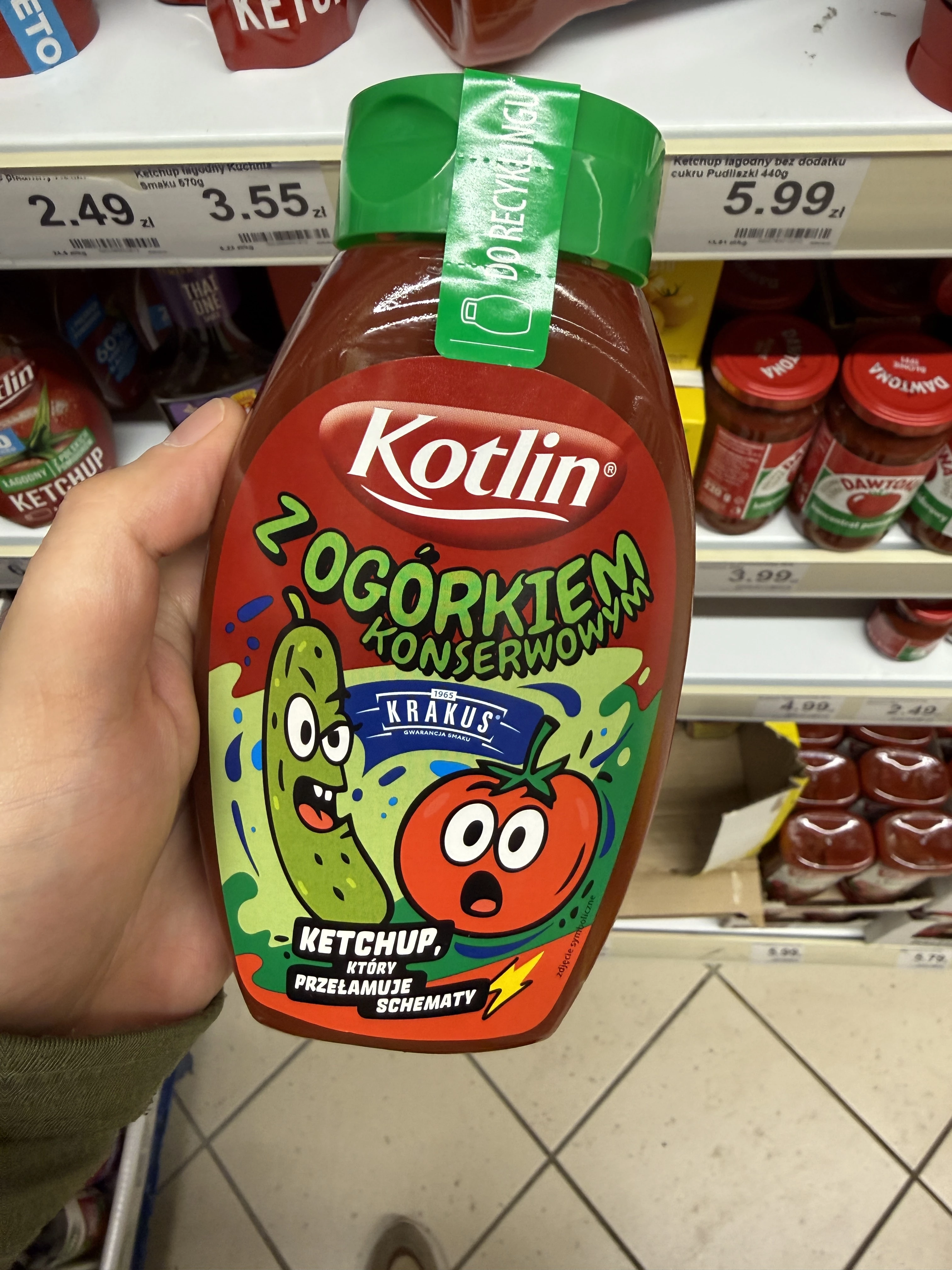Kotlin Ketchup z ogórkiem konserwowym | 470g
