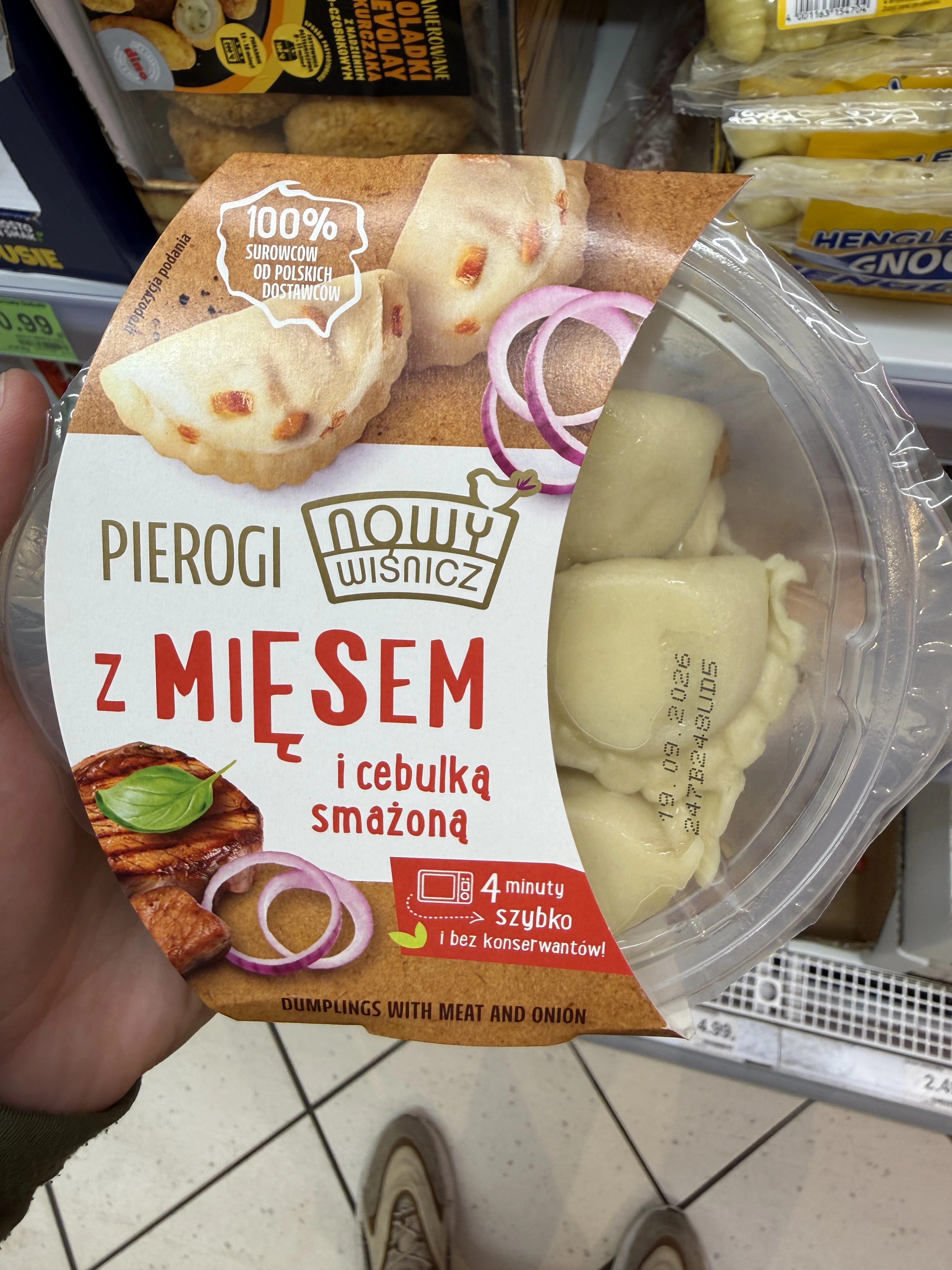 Nowy Wiśnicz Pierogi z mięsem i cebulką smażoną | 345g