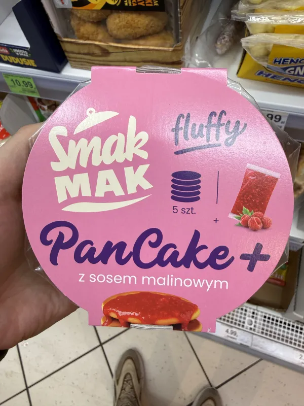 SmakMAK Pancake+ z sosem malinowym fluffy | 105g