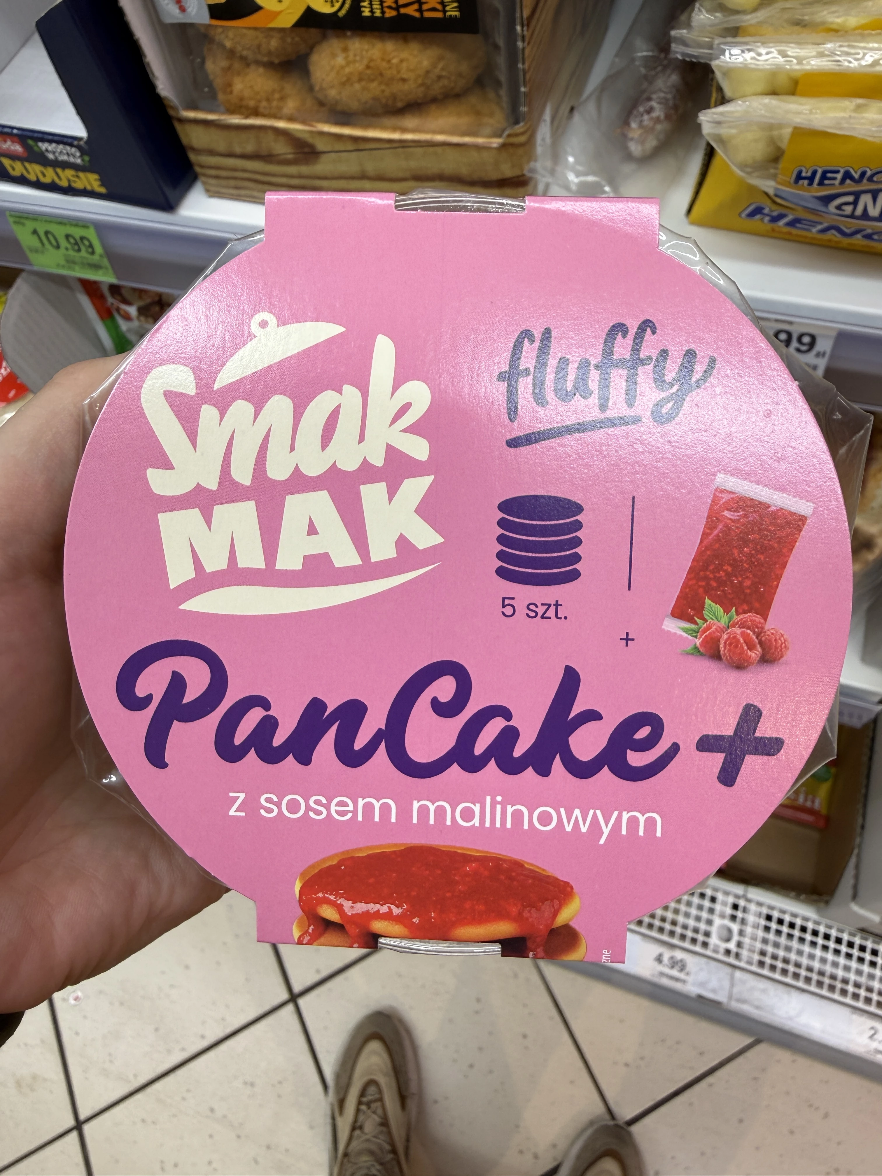 SmakMAK Pancake+ z sosem malinowym fluffy | 105g