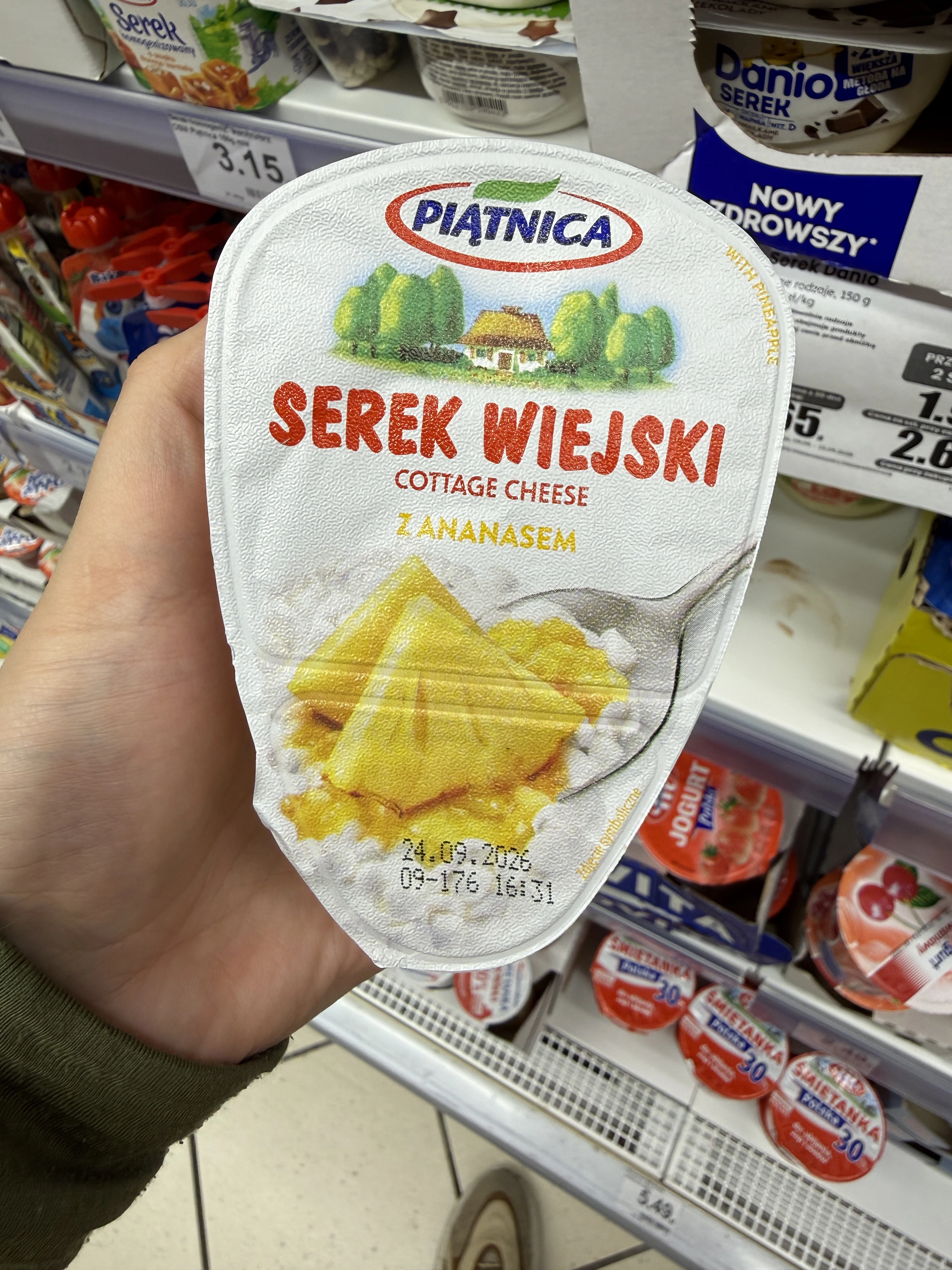 Piątnica Serek Wiejski z ananasem | 150g