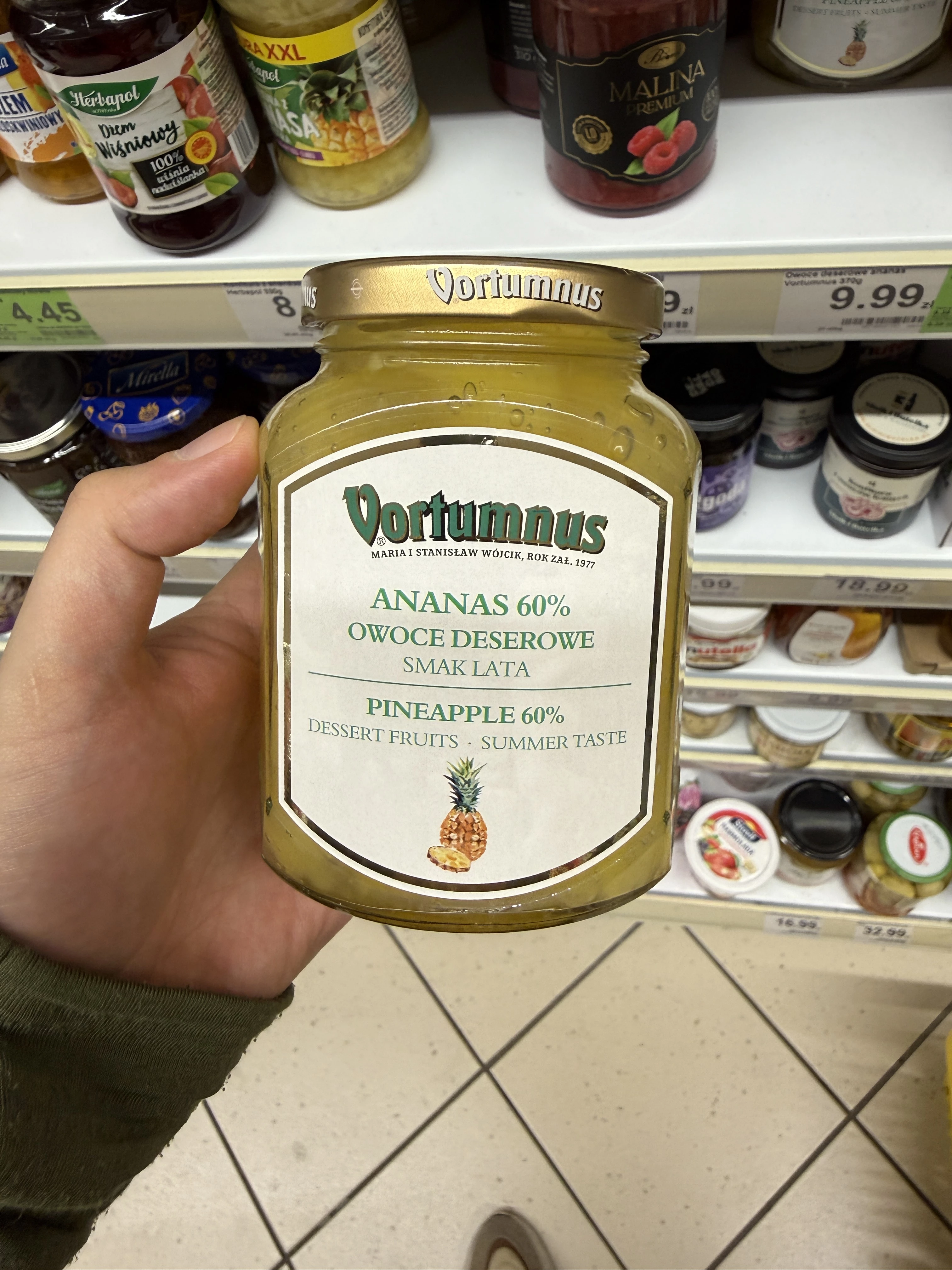 Vortumnus Smak Lata Owoce Deserowe Ananas 60% | 370g