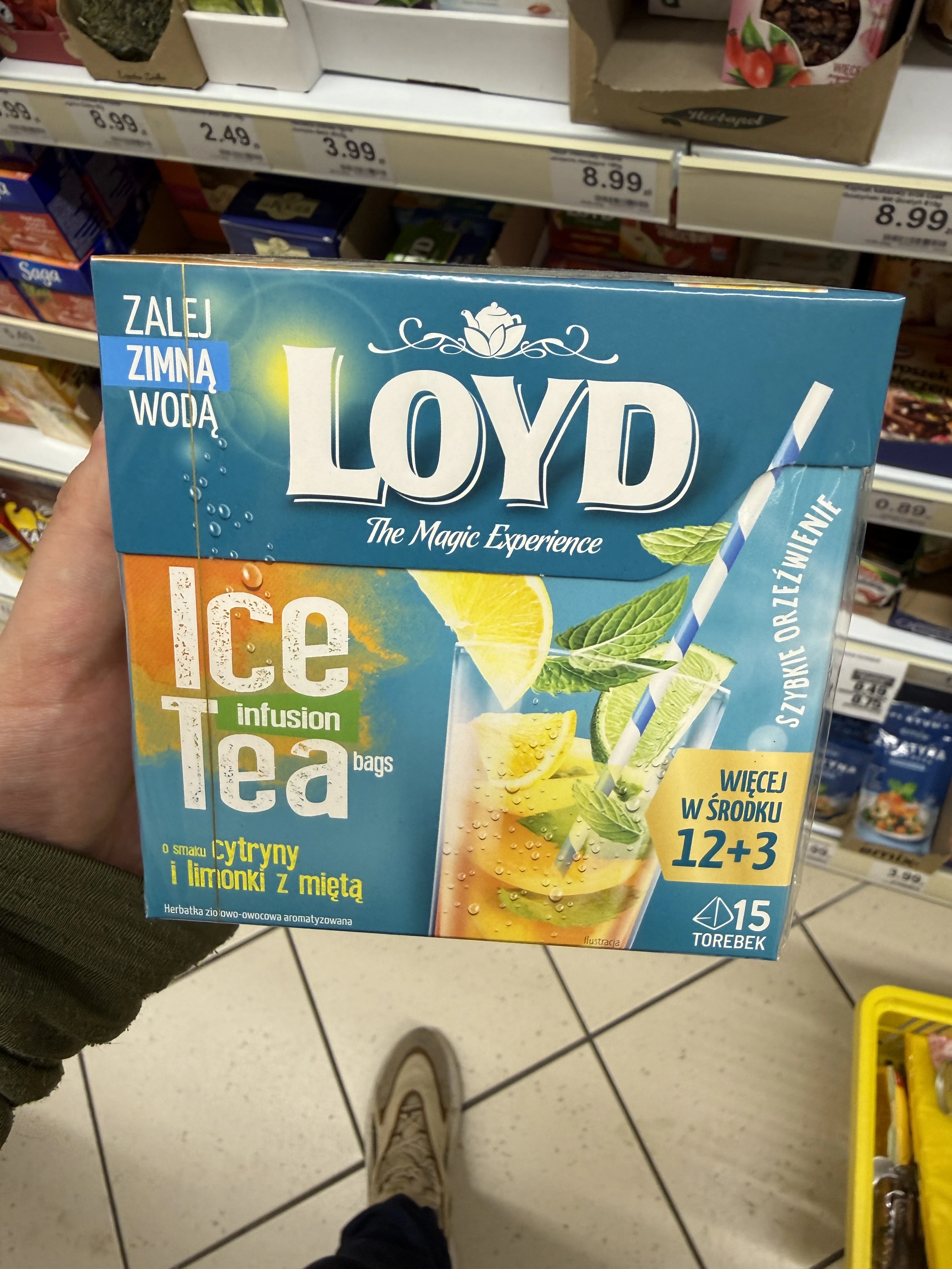 Loyd Ice Tea Cytryna i Limonka z Miętą 15 torebek | 37,5g