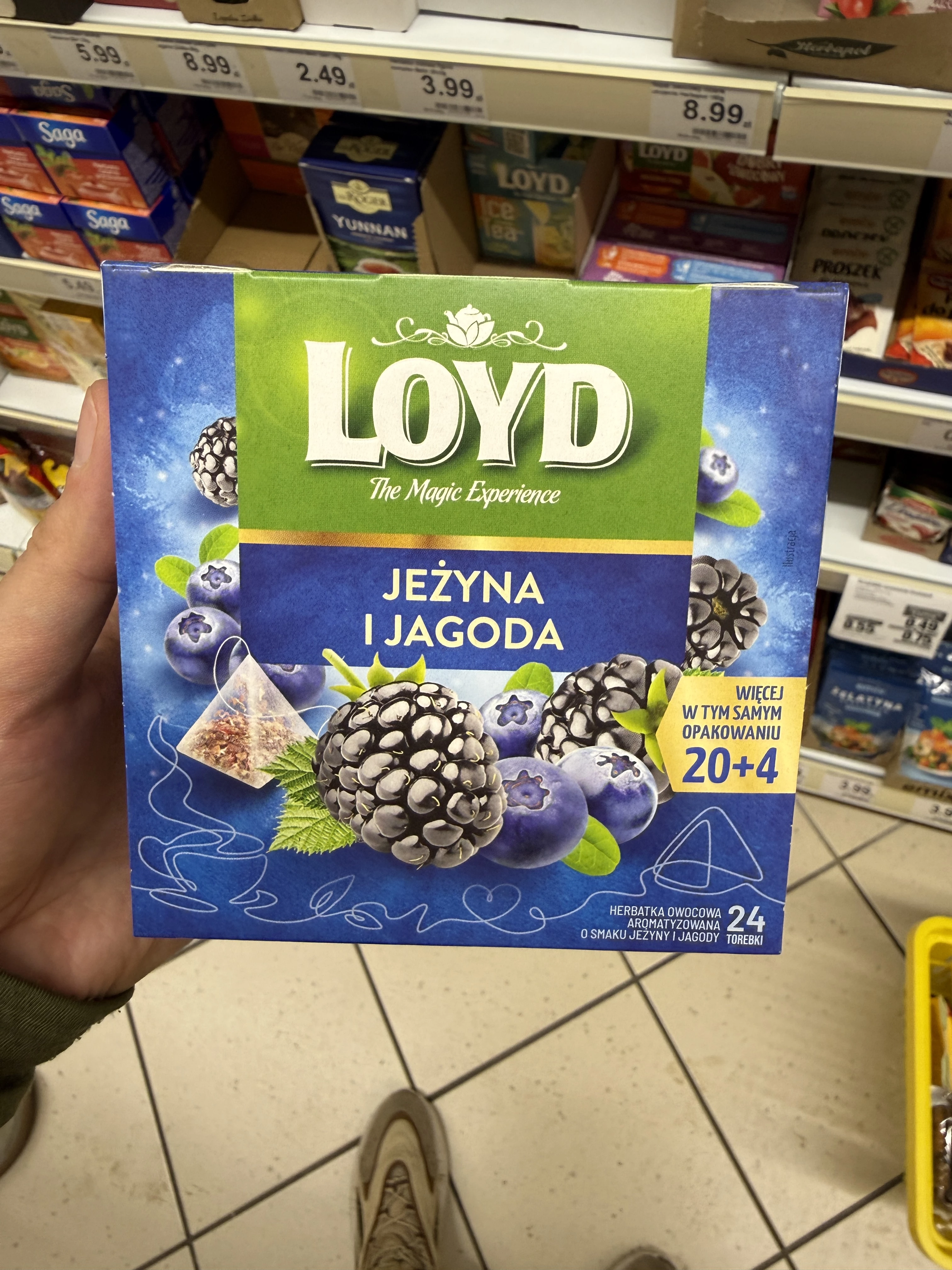 Loyd Jeżyna i Jagoda herbatka owocowa piramidki | 48g
