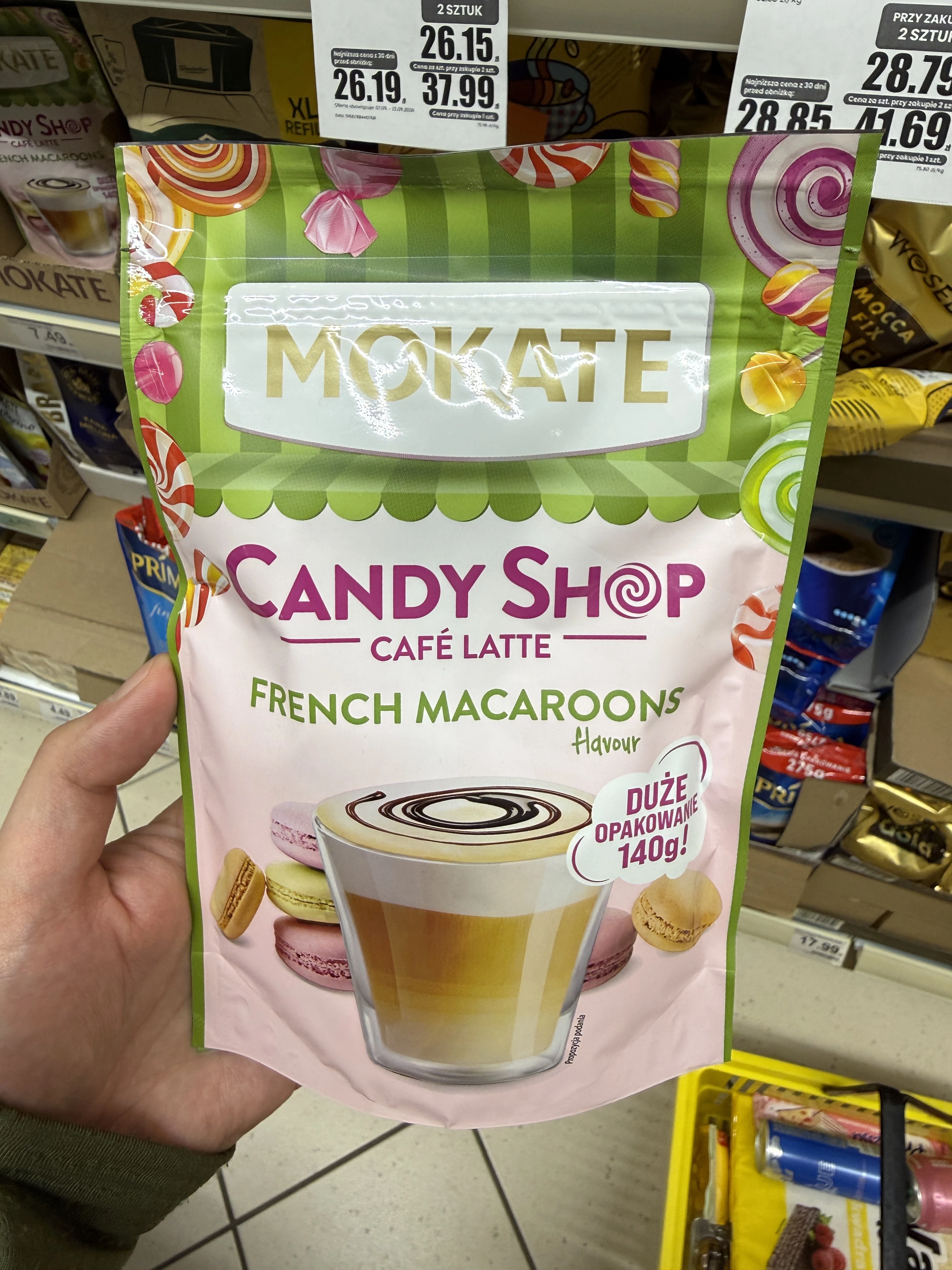Mokate Candy Shop Café Latte French Macaroons | 140g