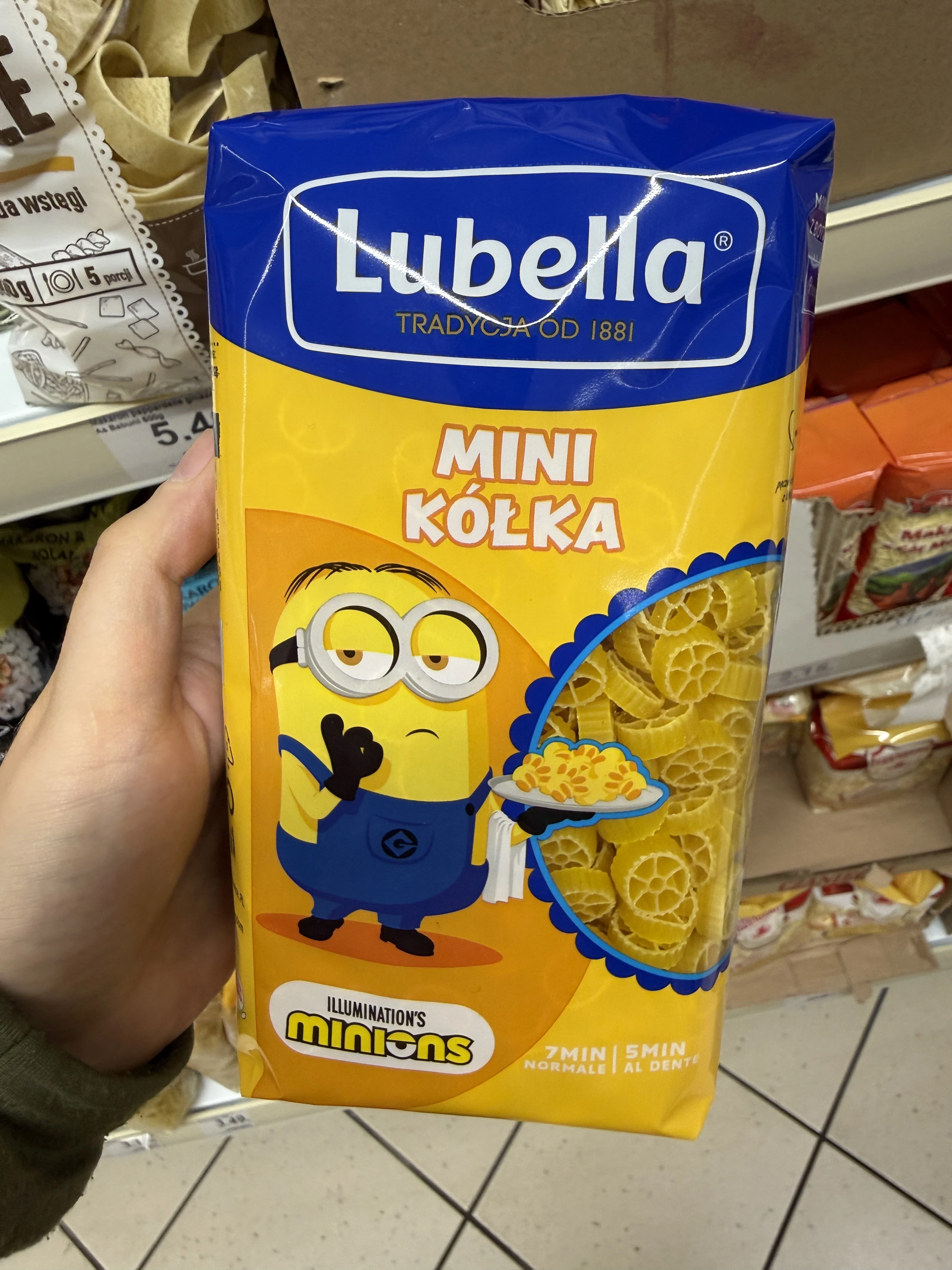 Lubella Mini Kółka Minionki | 400g