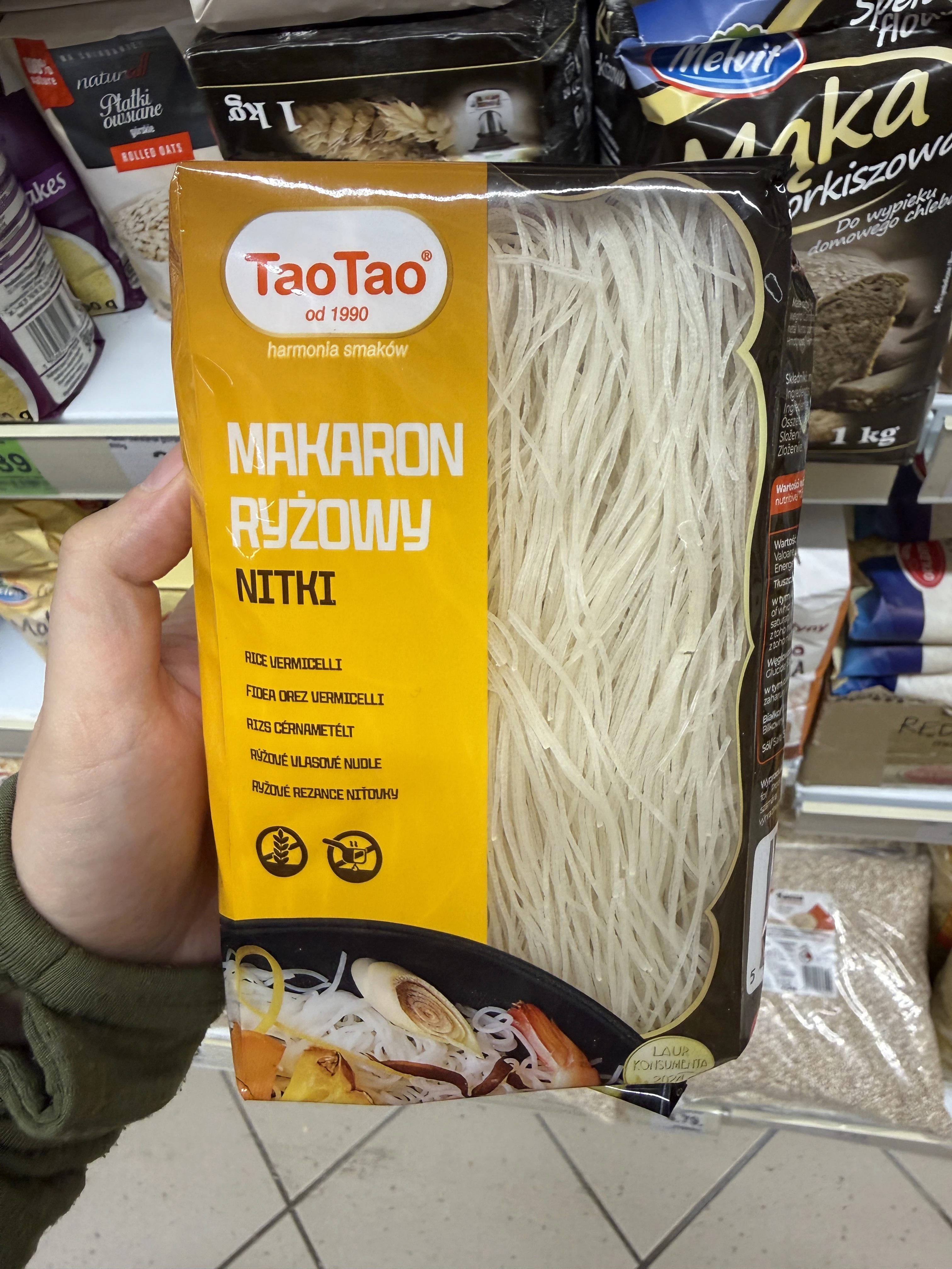 Tao Tao Makaron ryżowy nitki | 200g