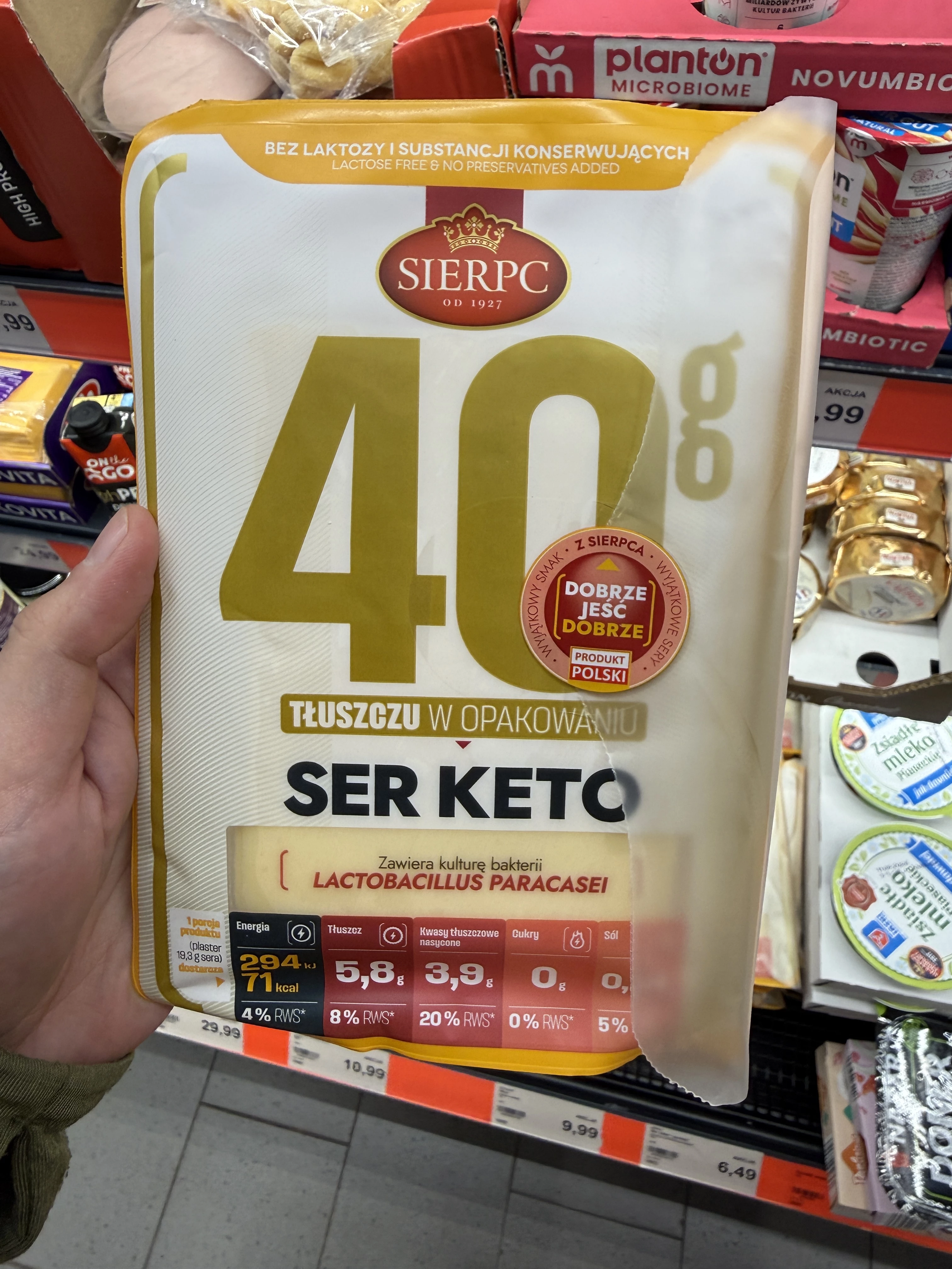 Sierpc Ser Keto plastry | 135g