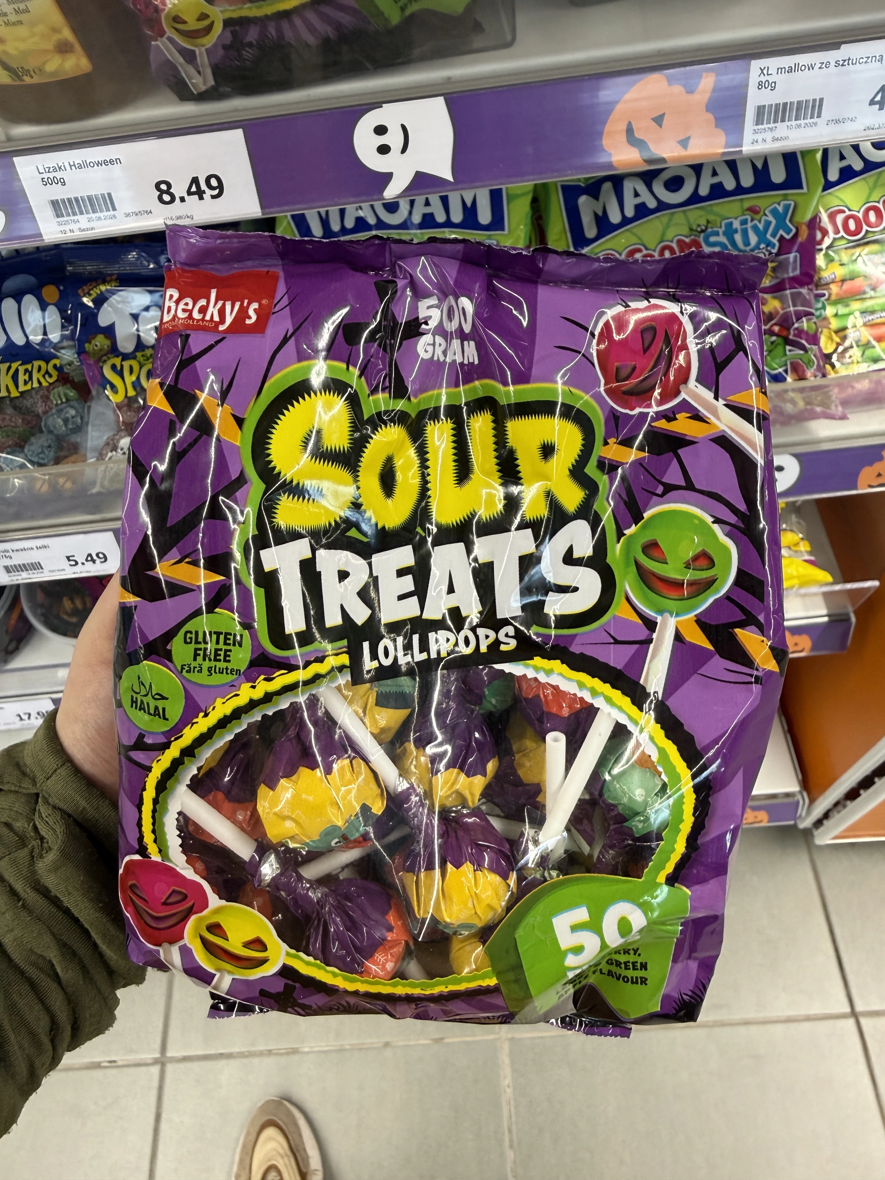 Becky’s Sour Treats Lollipops Halloween | 500g