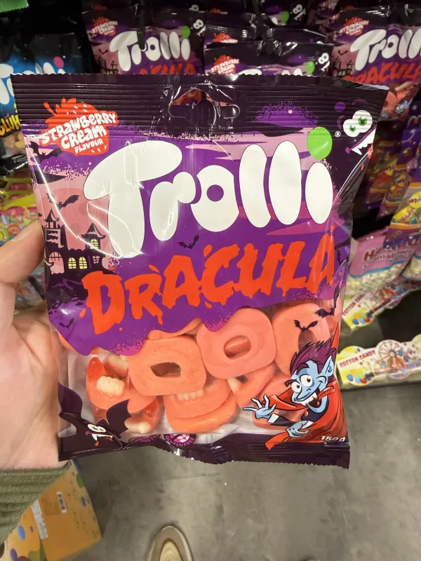Trolli Dracula Strawberry Cream (wersja Tedi) | 150g