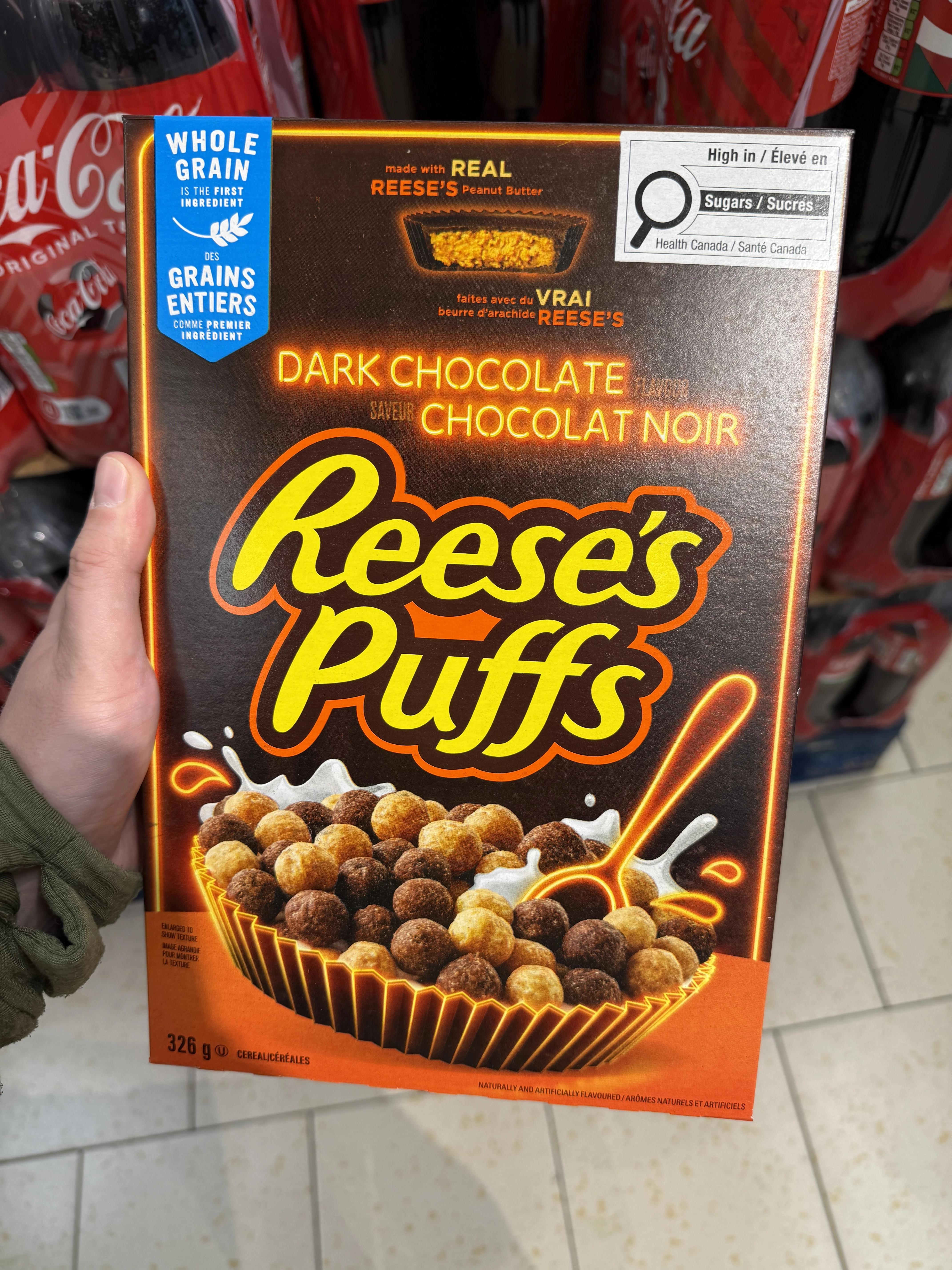 Reese’s Puffs Dark Chocolate Flavour Cereal | 326g