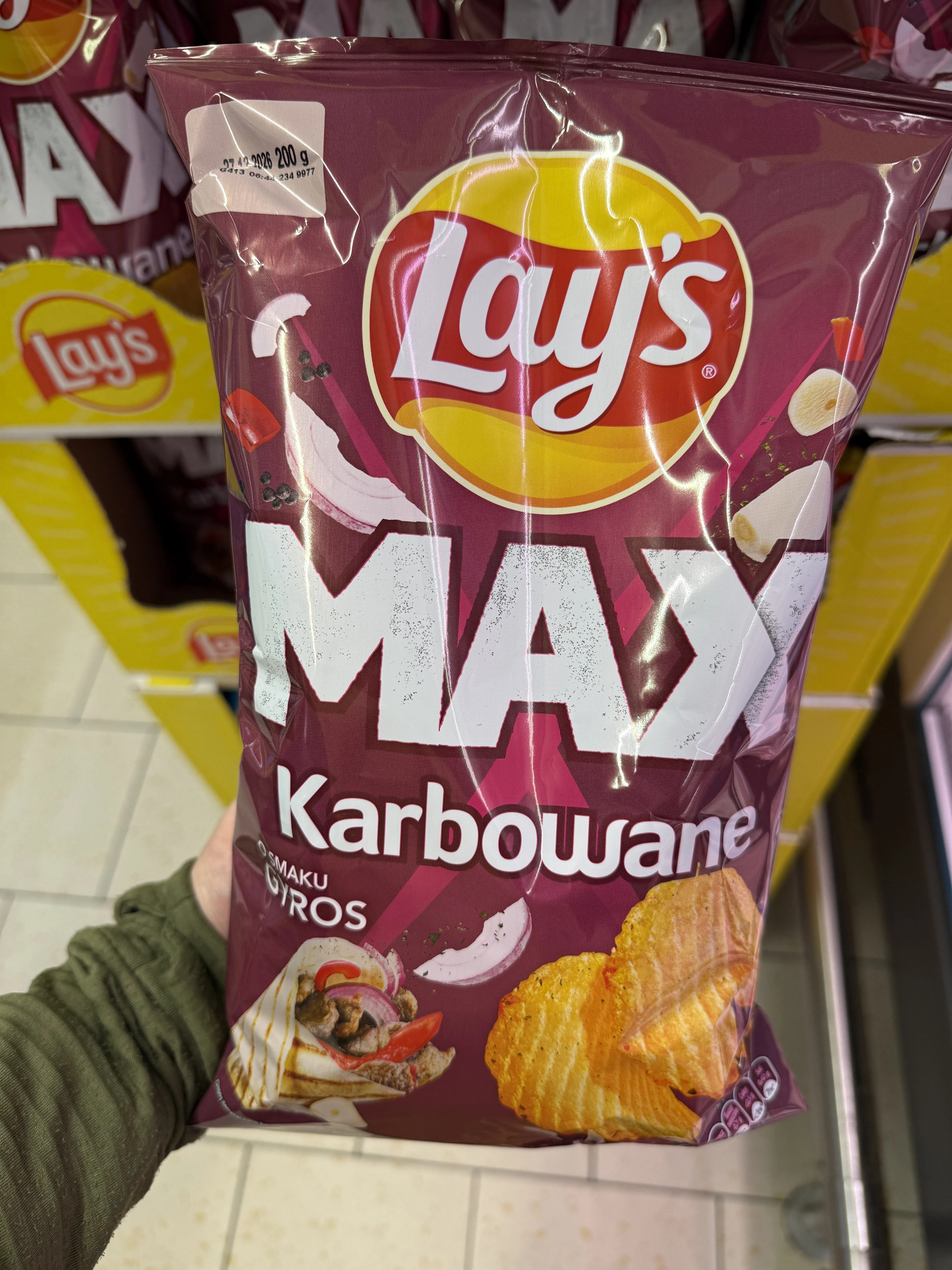 Lay’s Max Karbowane o smaku gyros | 200g