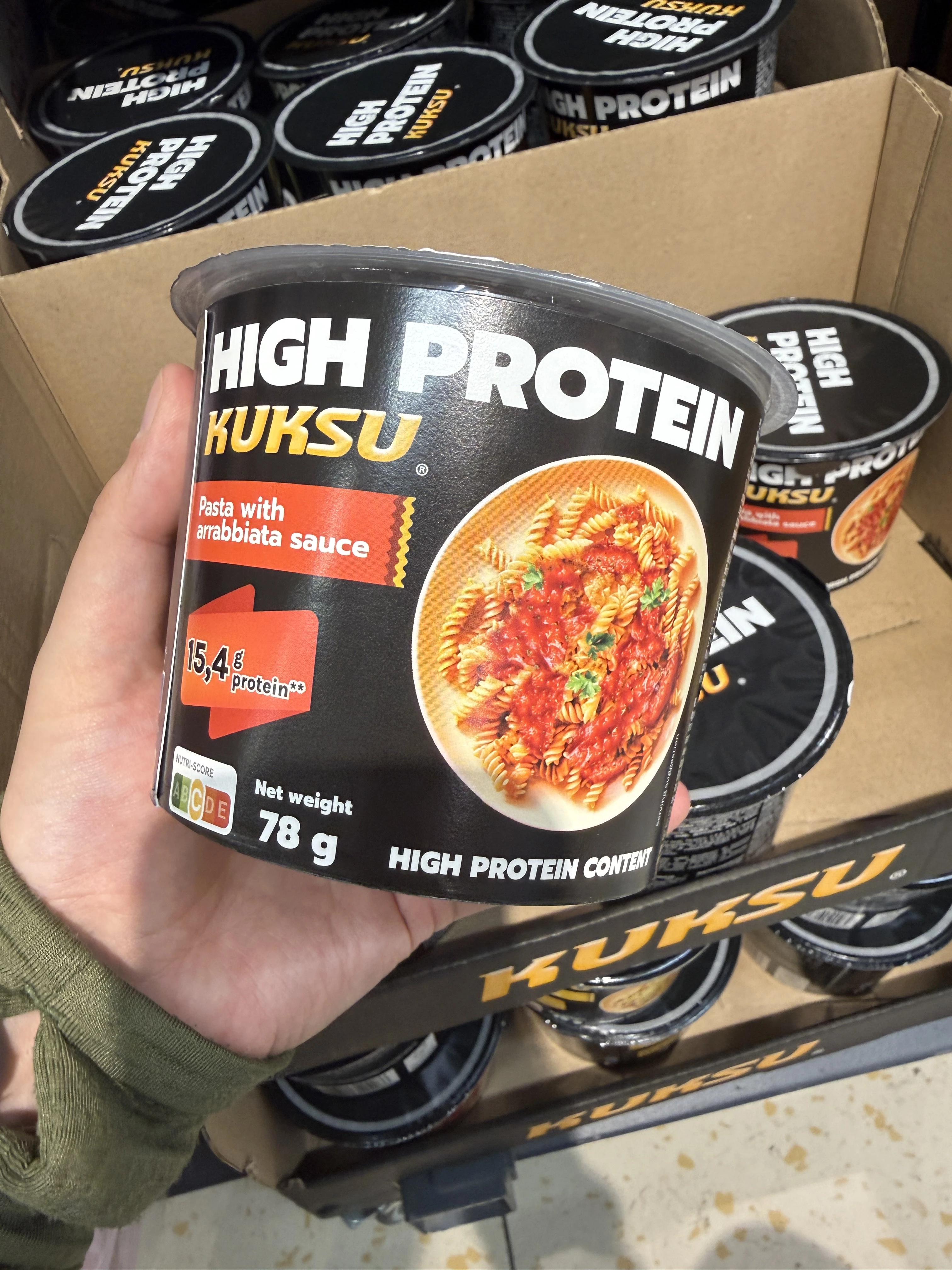 Kuksu High Protein makaron w sosie arrabbiata | 78g