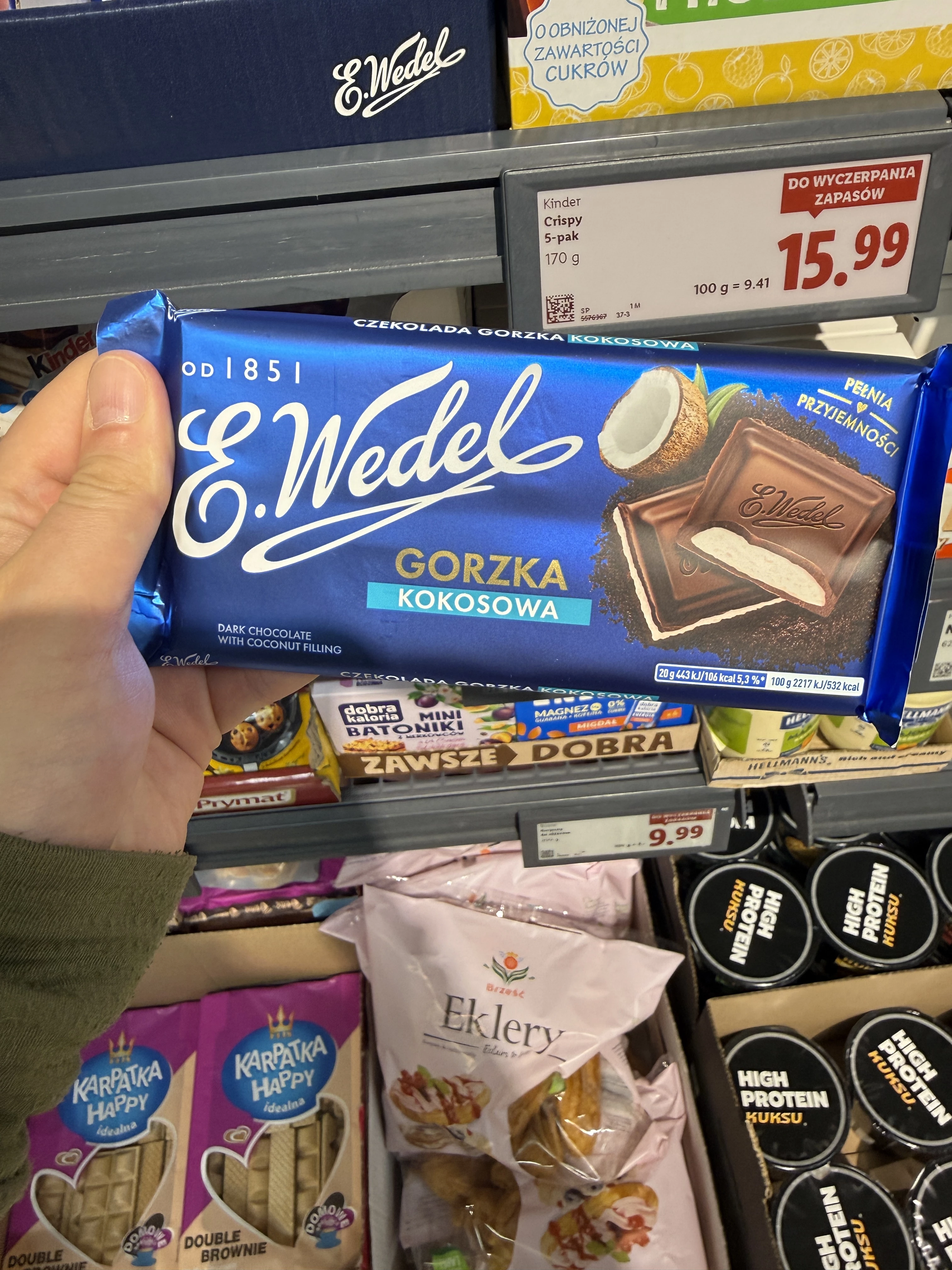 E. Wedel Czekolada gorzka kokosowa | 100g