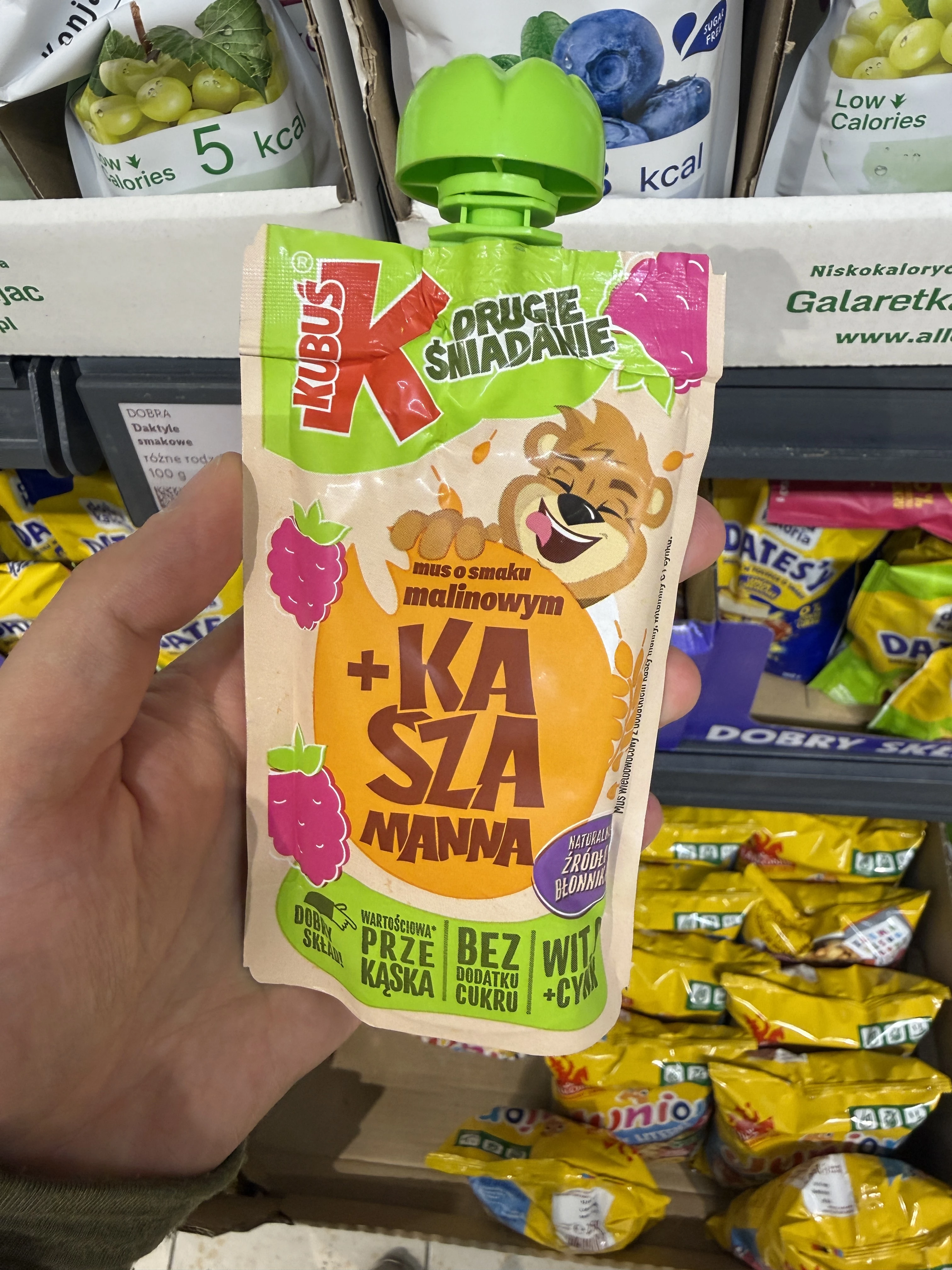 Kubuś Drugie śniadanie mus jabłko banan aronia malina + kasza manna | 90g
