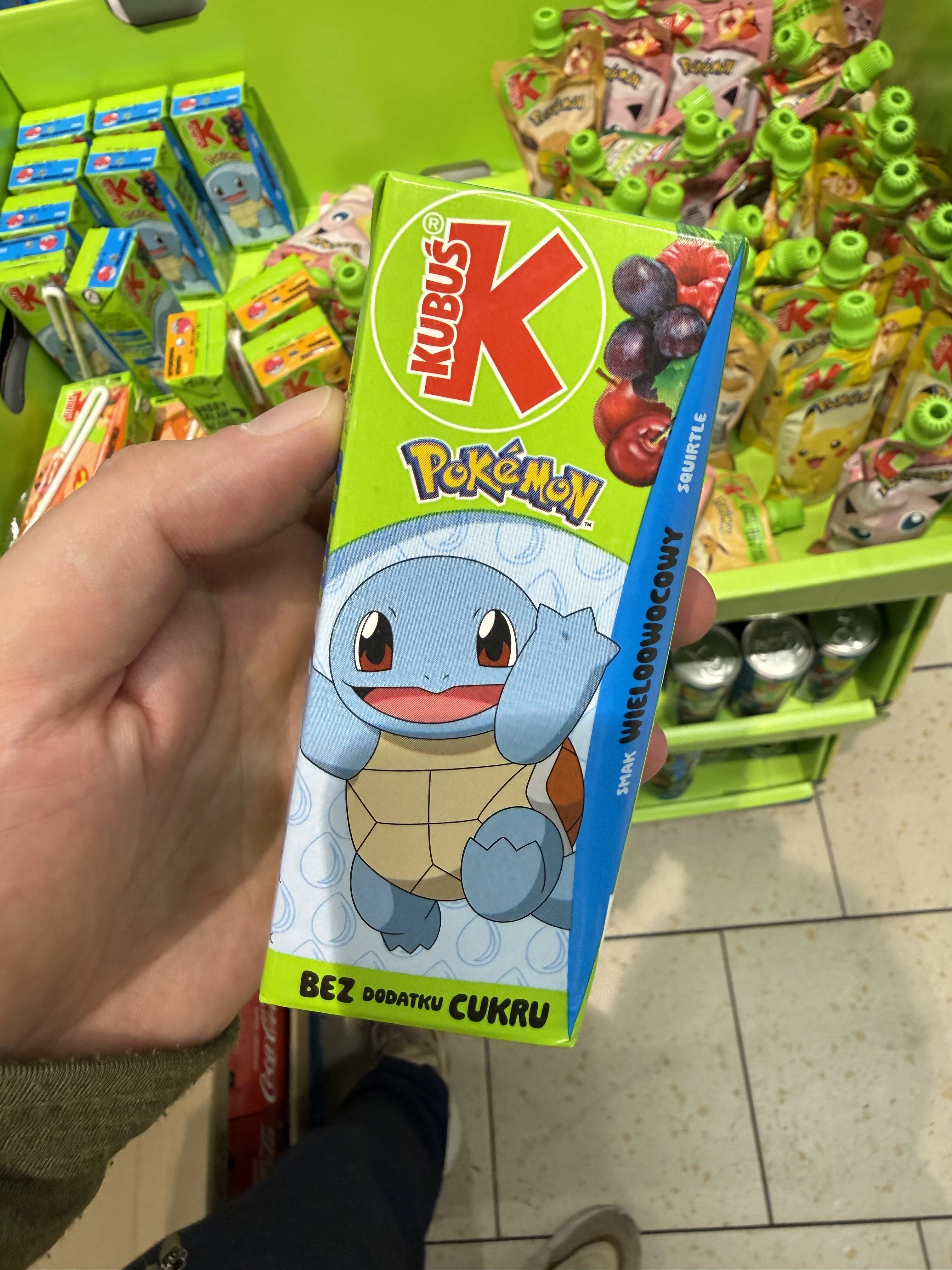 Kubuś Pokémon Squirtle Napój smak wieloowocowy | 200ml