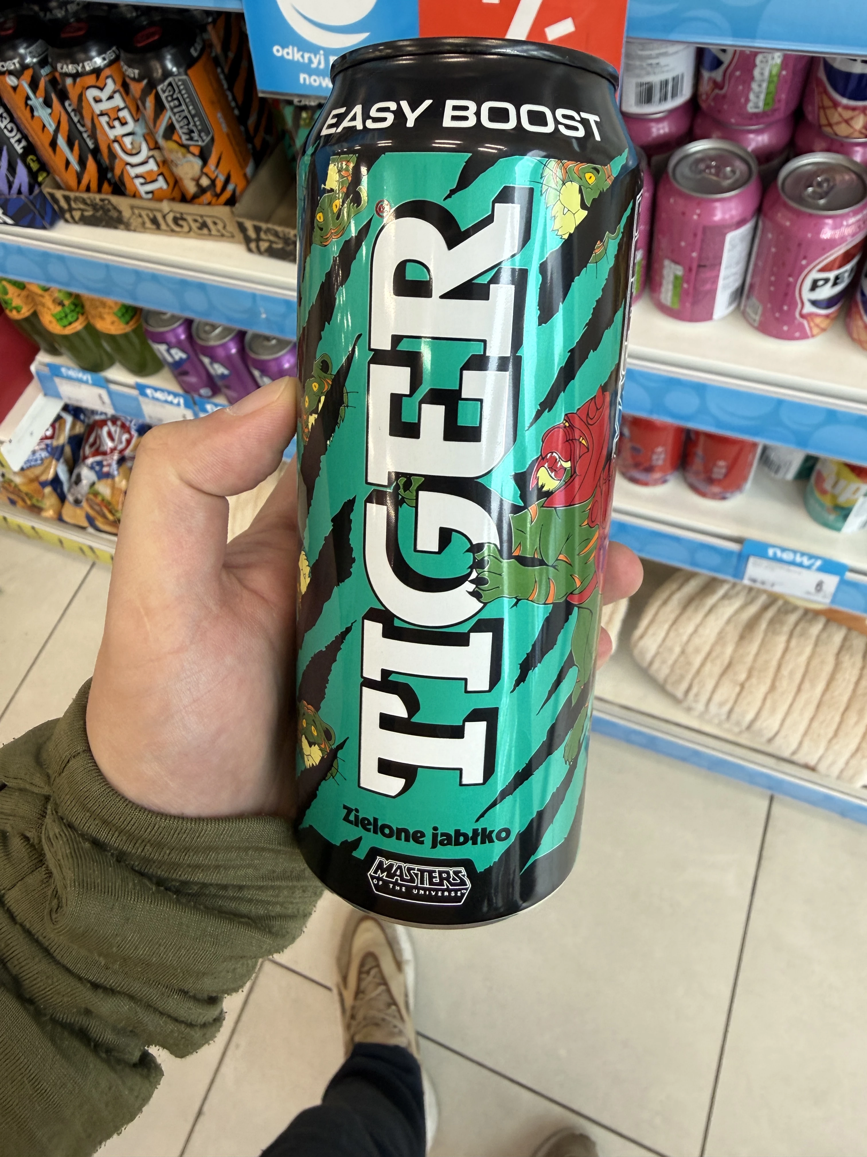 Tiger Easy Boost – Zielone jabłko (Masters of the Universe) | 500ml