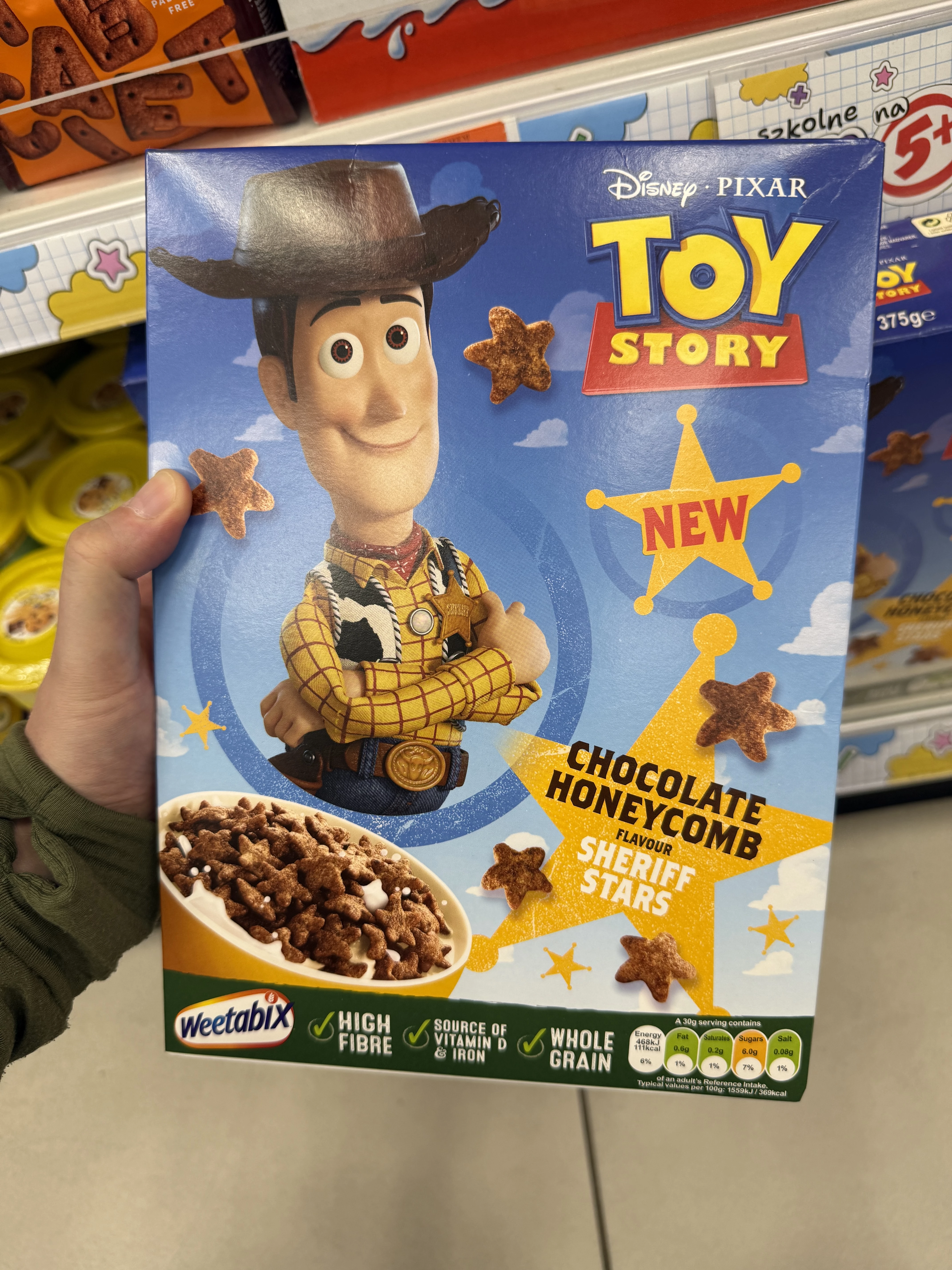 Weetabix Disney Pixar Toy Story Chocolate Honeycomb Flavour Sheriff | 375g