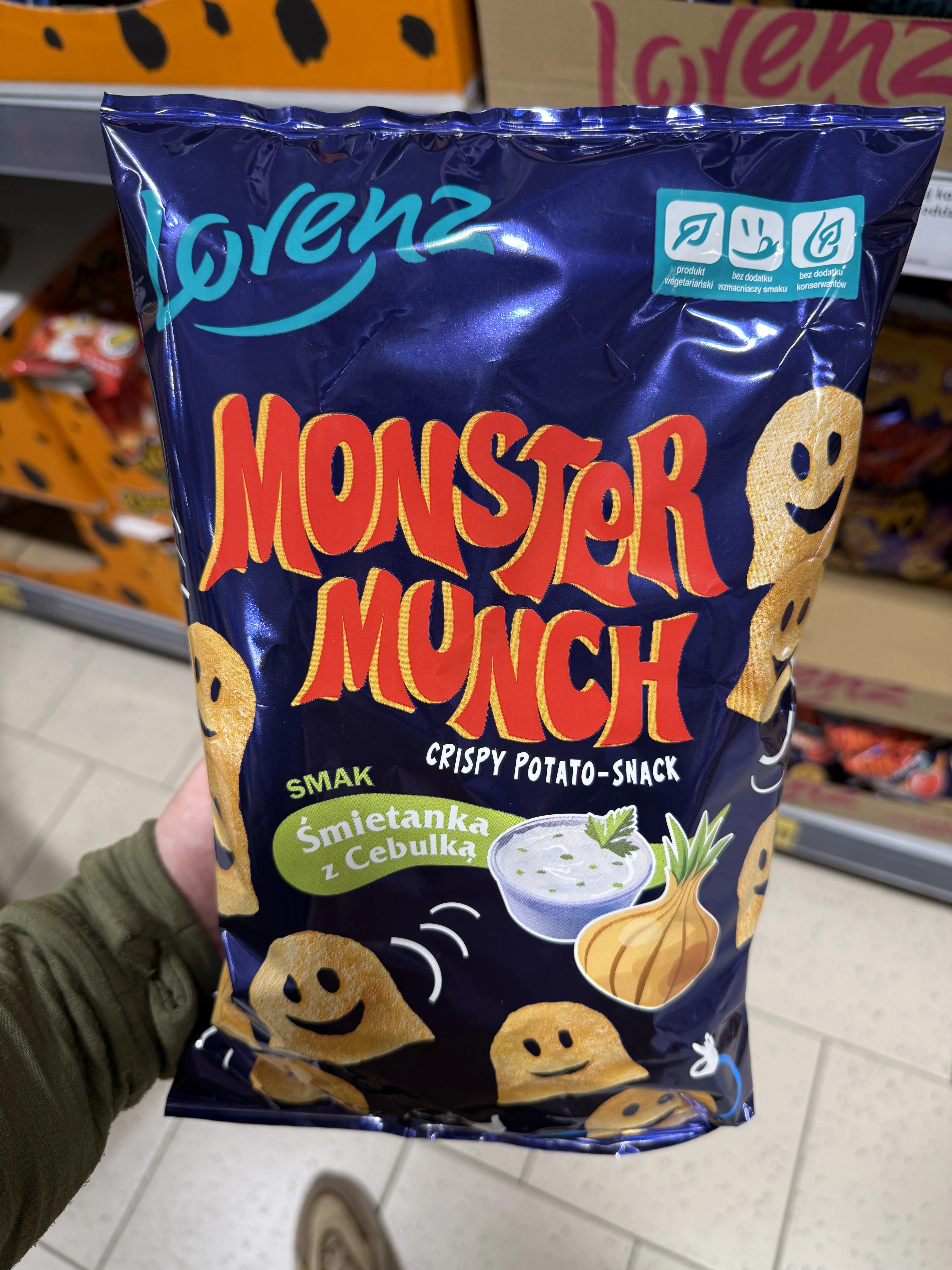 Monster Munch Chrupki ziemniaczane śmietanka z cebulką | 100g