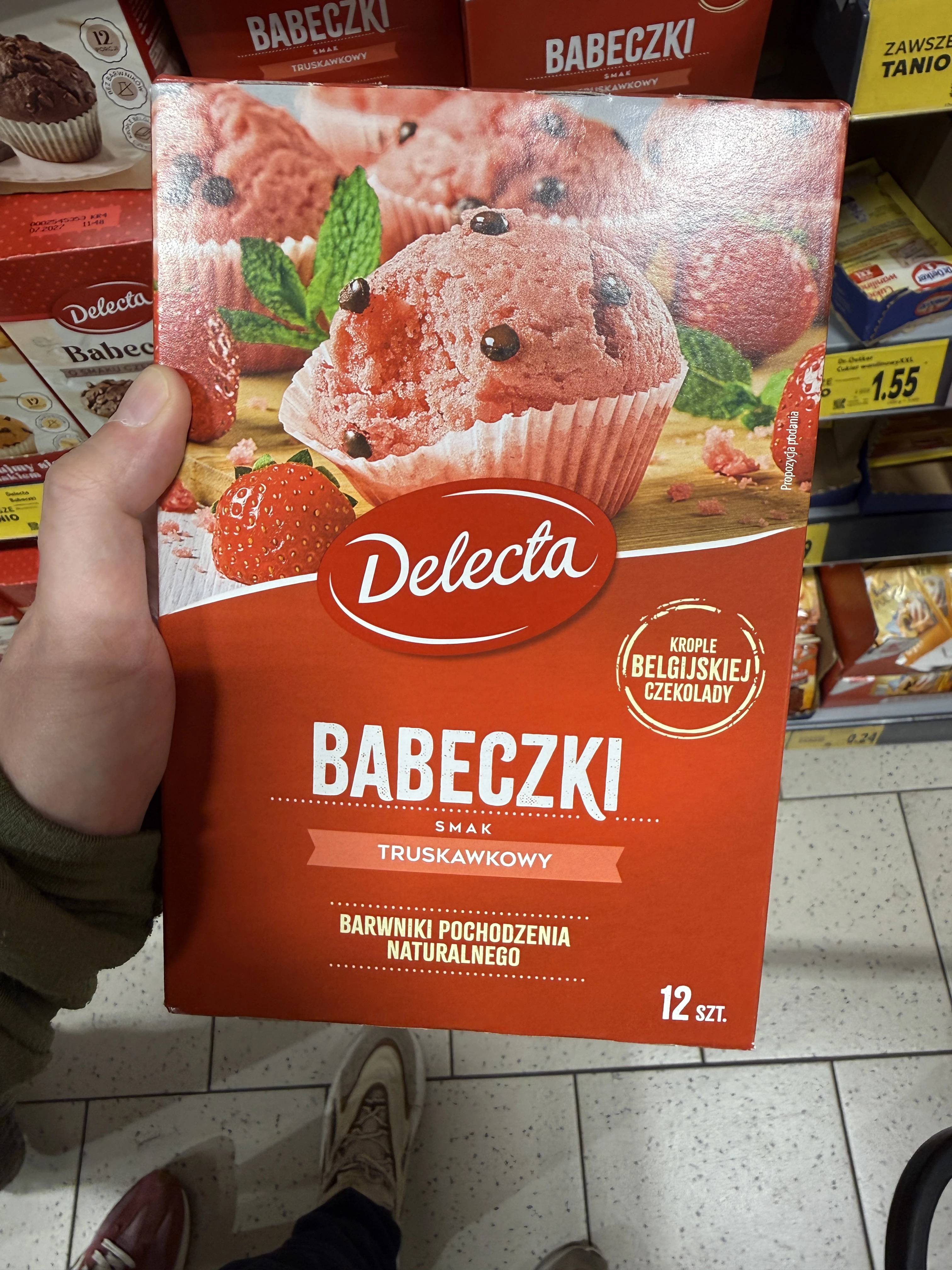 Delecta Babeczki smak truskawkowy | 280g