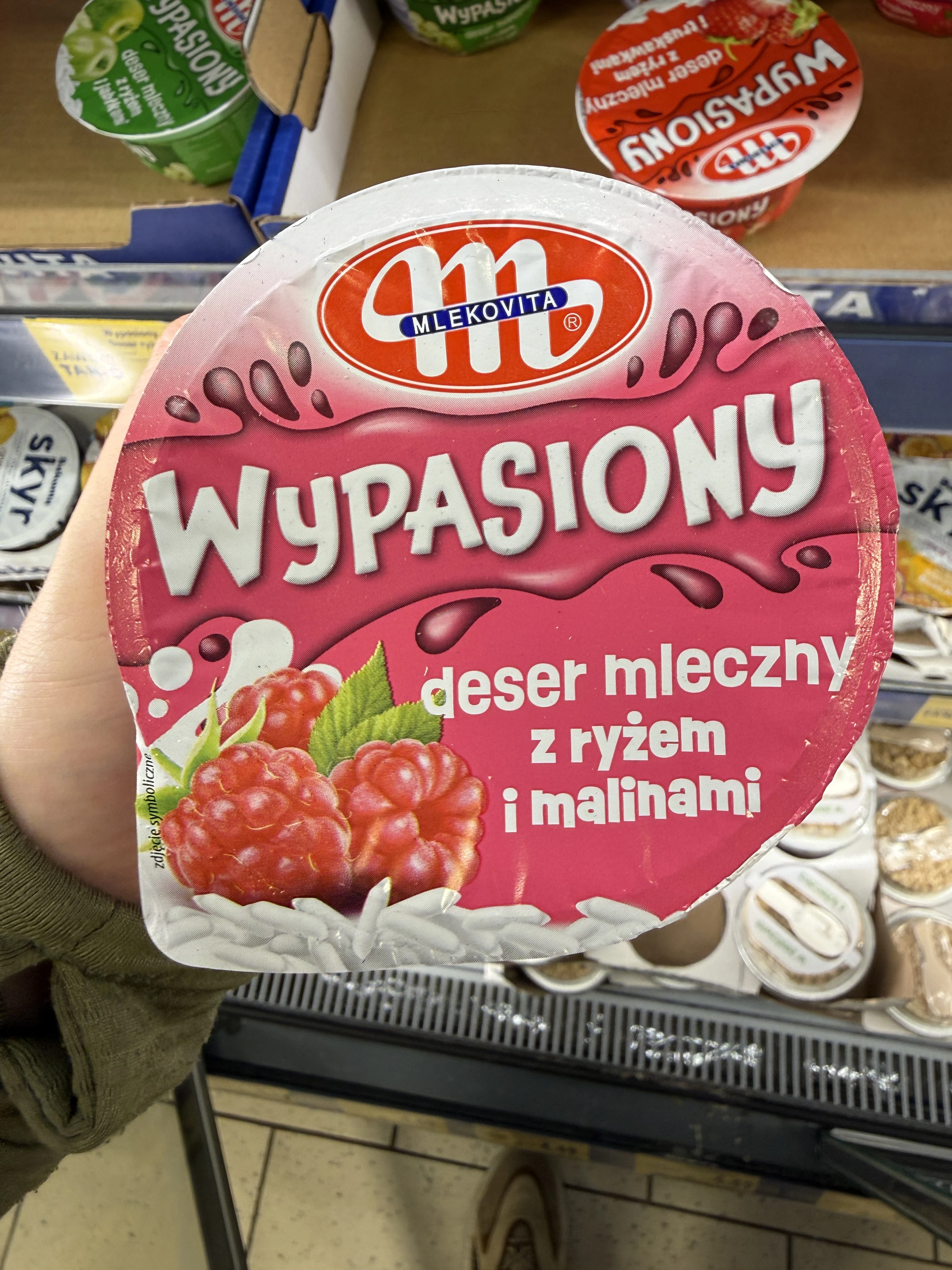 Mlekovita Wypasiony deser mleczny z ryżem i malinami | 150g
