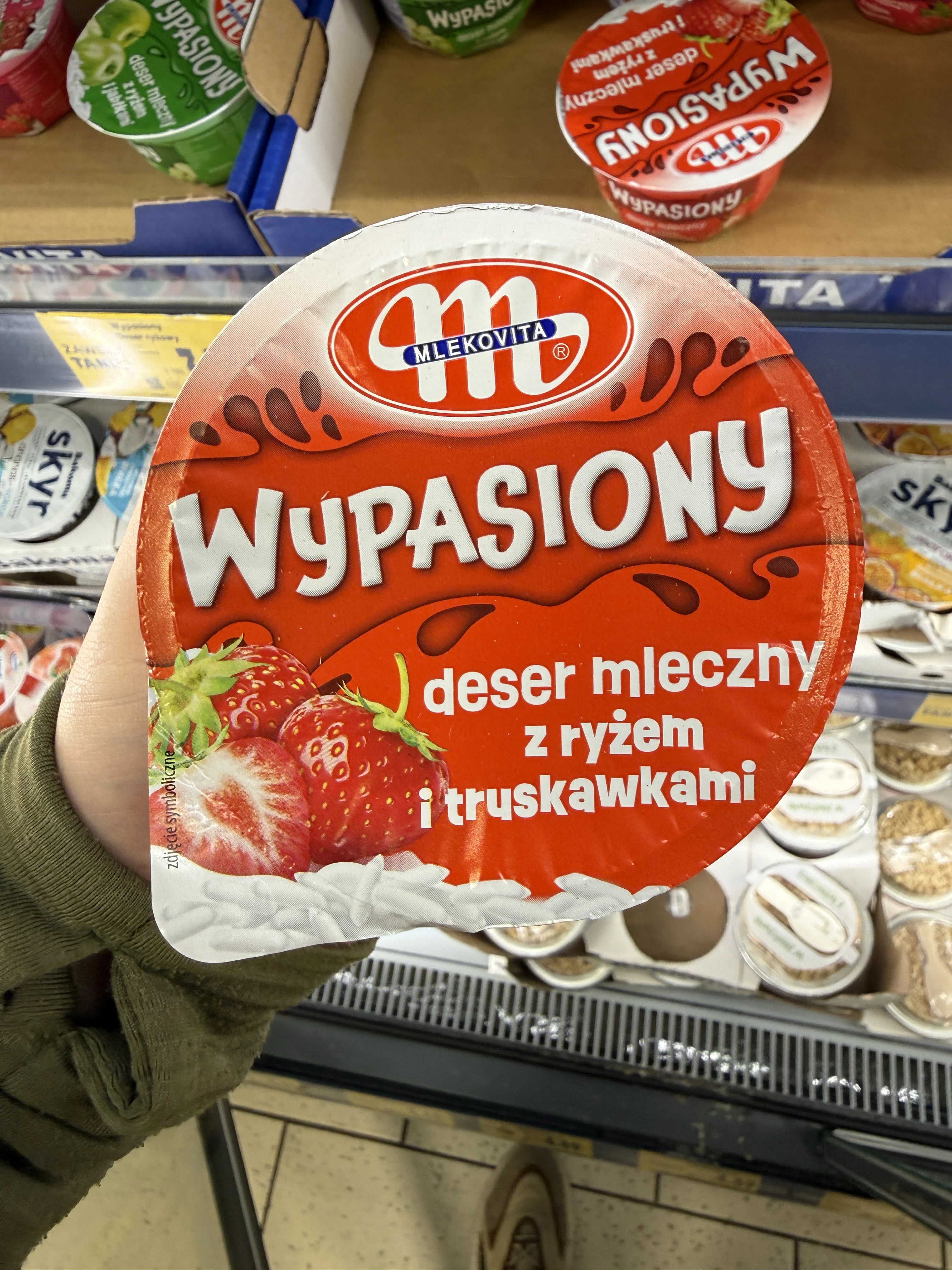 Mlekovita Wypasiony deser mleczny z ryżem i truskawkami | 150g
