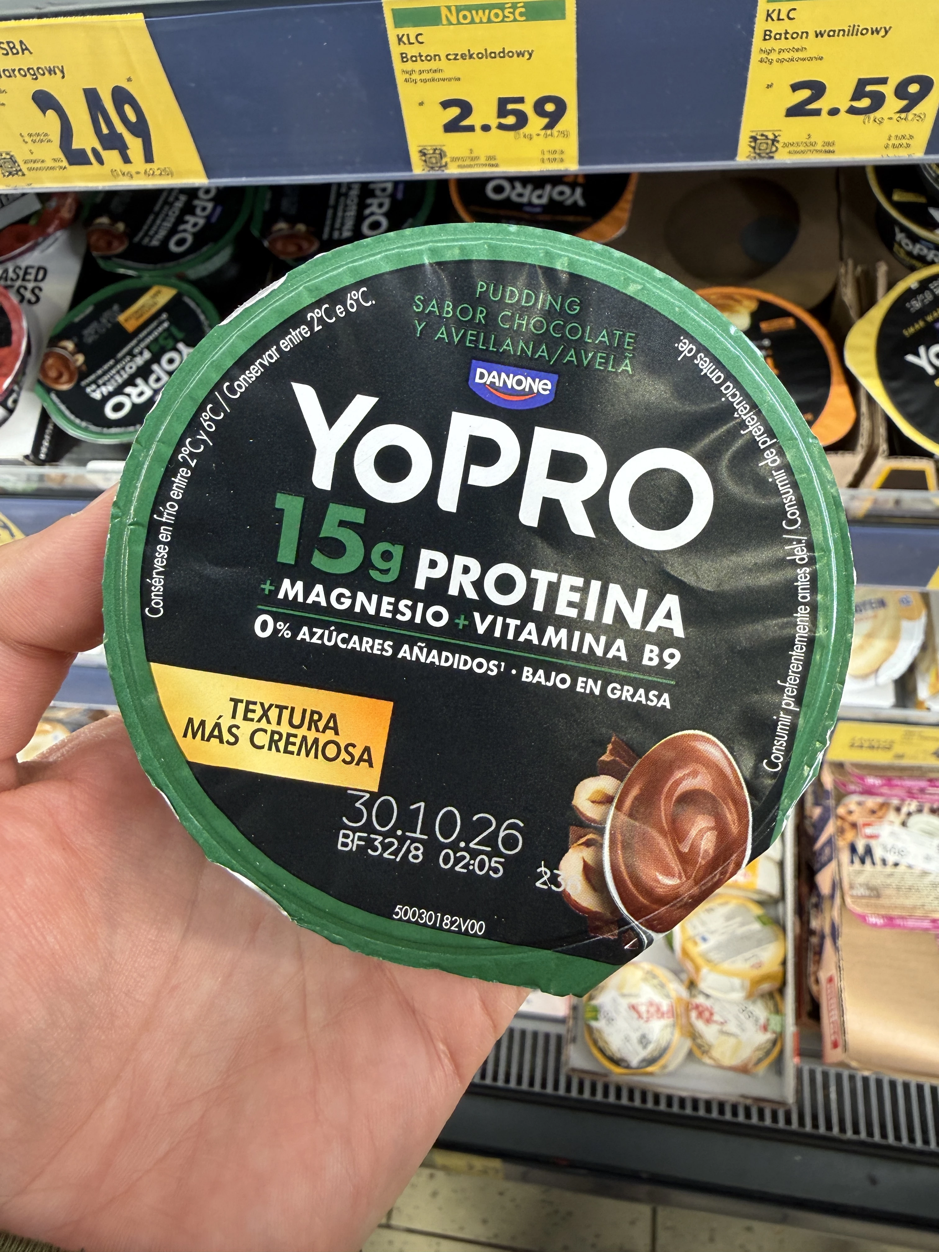 YoPro Pudding o smaku czekolada-orzech laskowy |