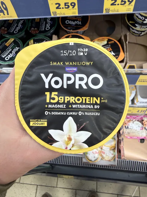 Danone YoPro Jogurt smak waniliowy | 160g