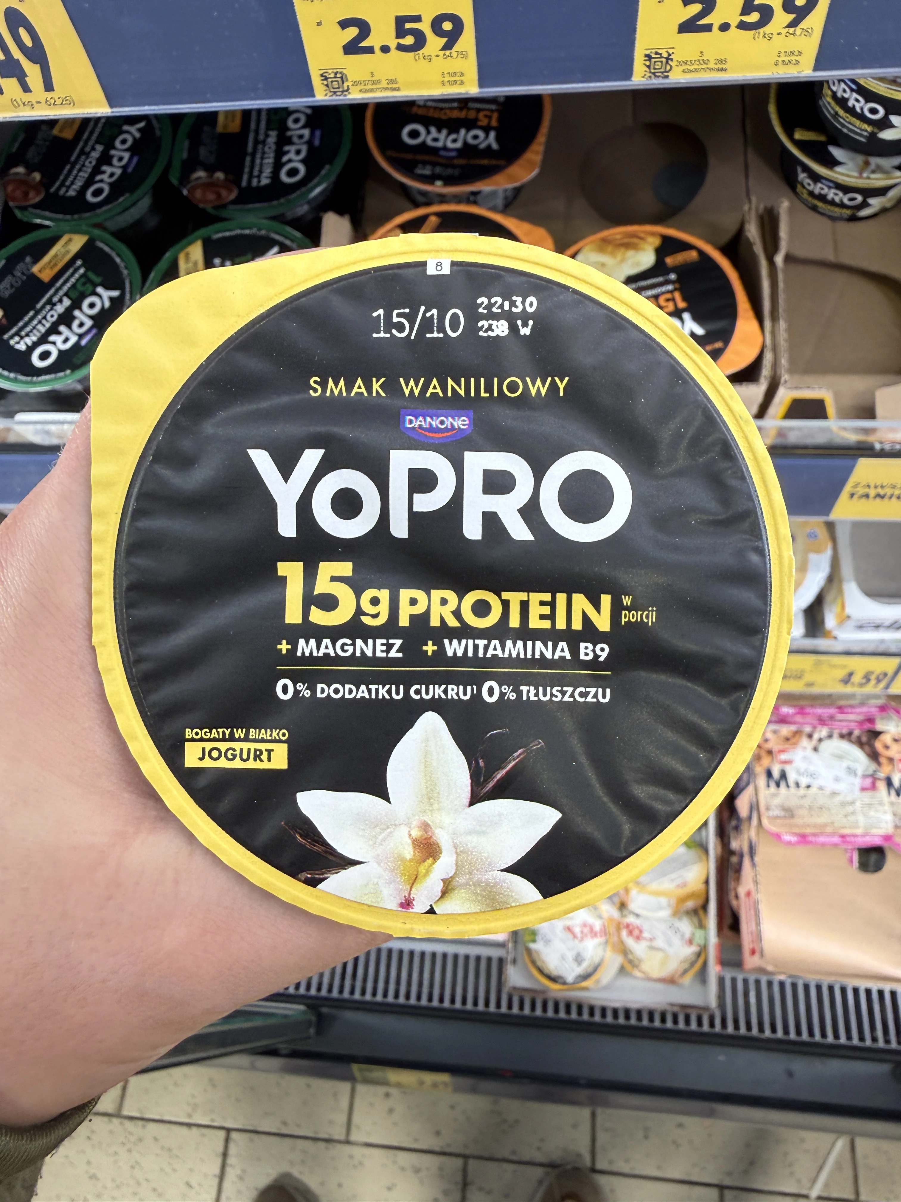 Danone YoPro Jogurt smak waniliowy | 160g