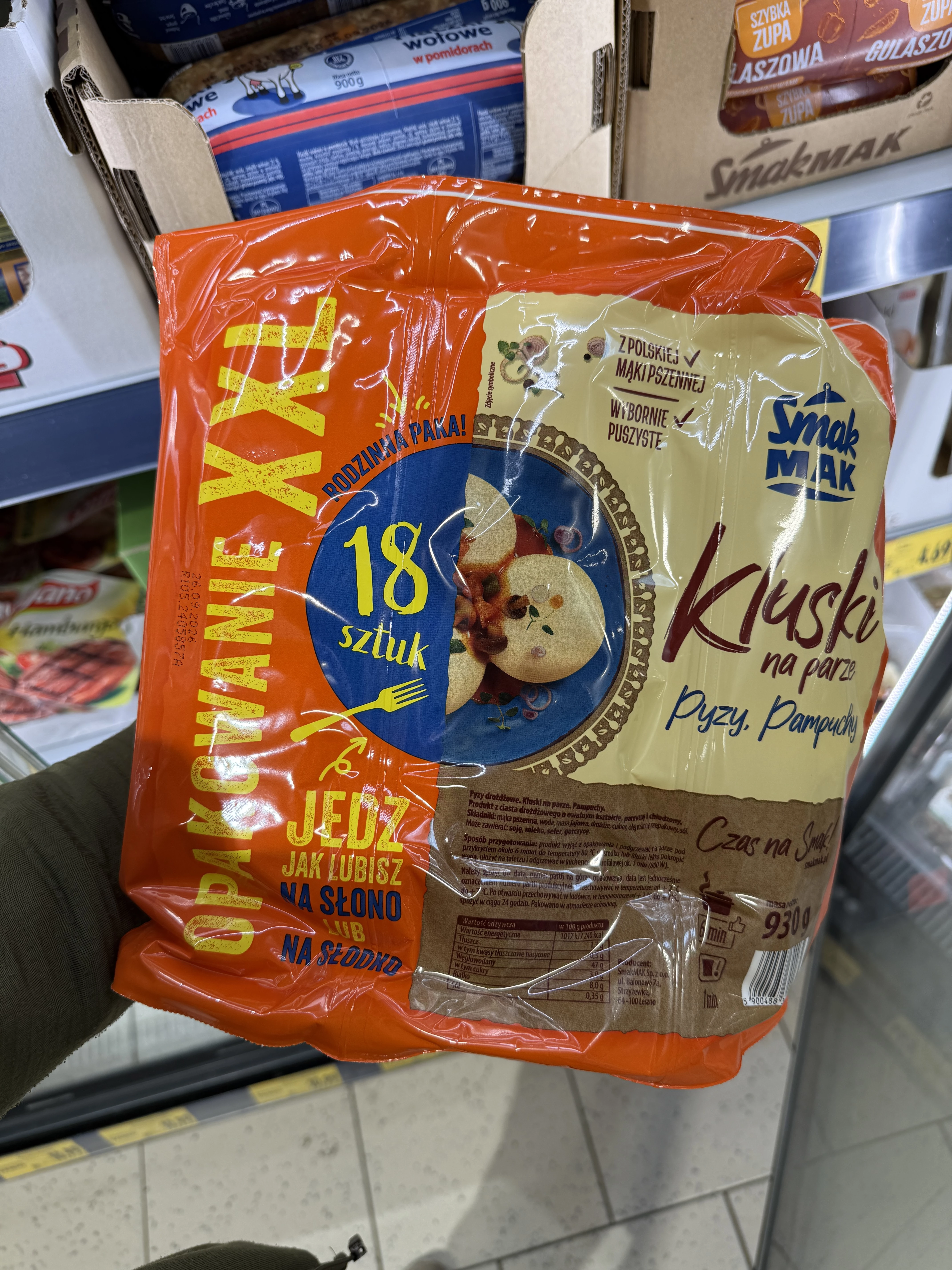 SmakMAK Kluski na parze Pyzy, Pampuchy | 930g