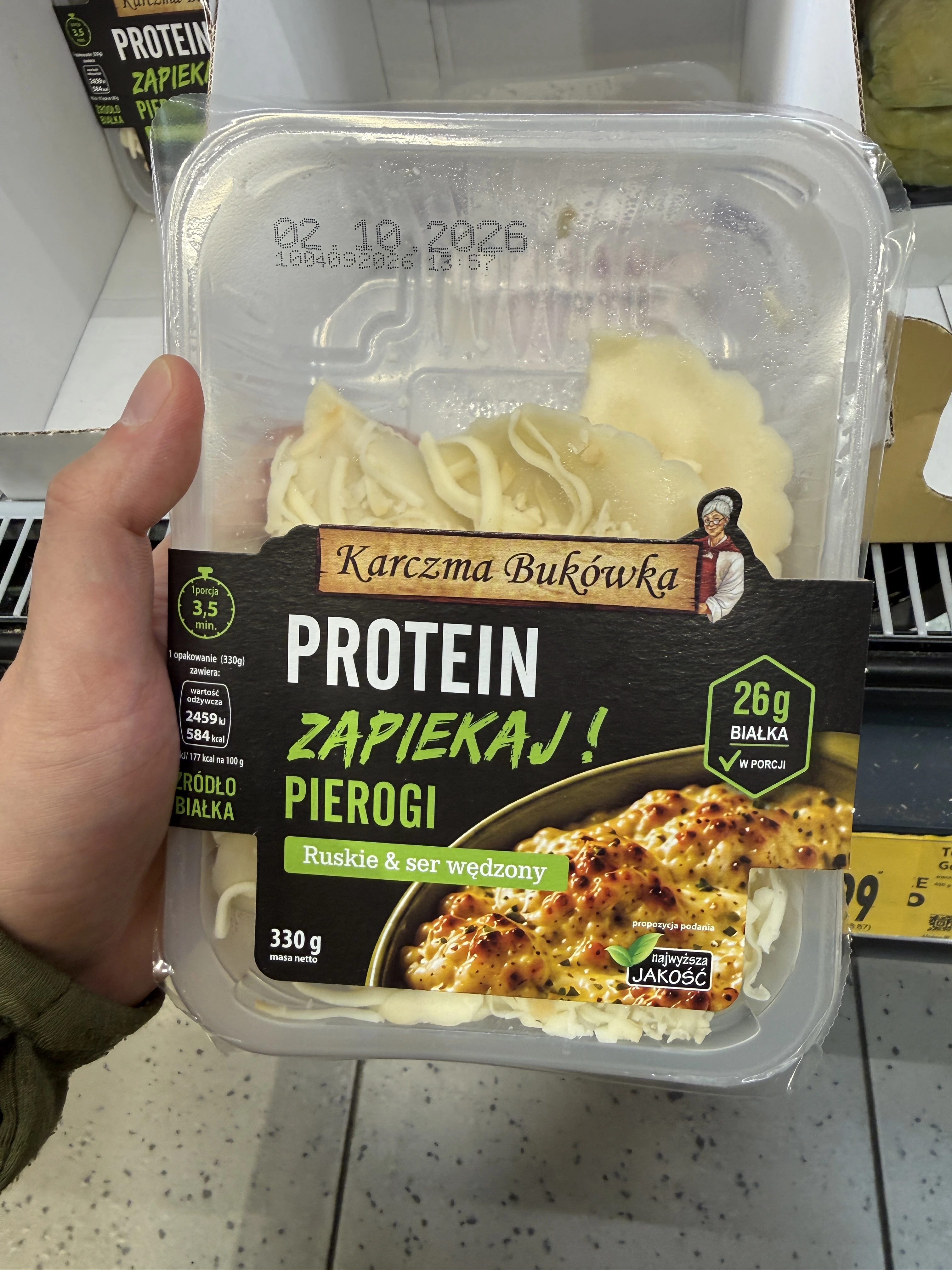 Karczma Bukówka Protein Zapiekaj! Pierogi Ruskie & Ser Wędzony | 330g