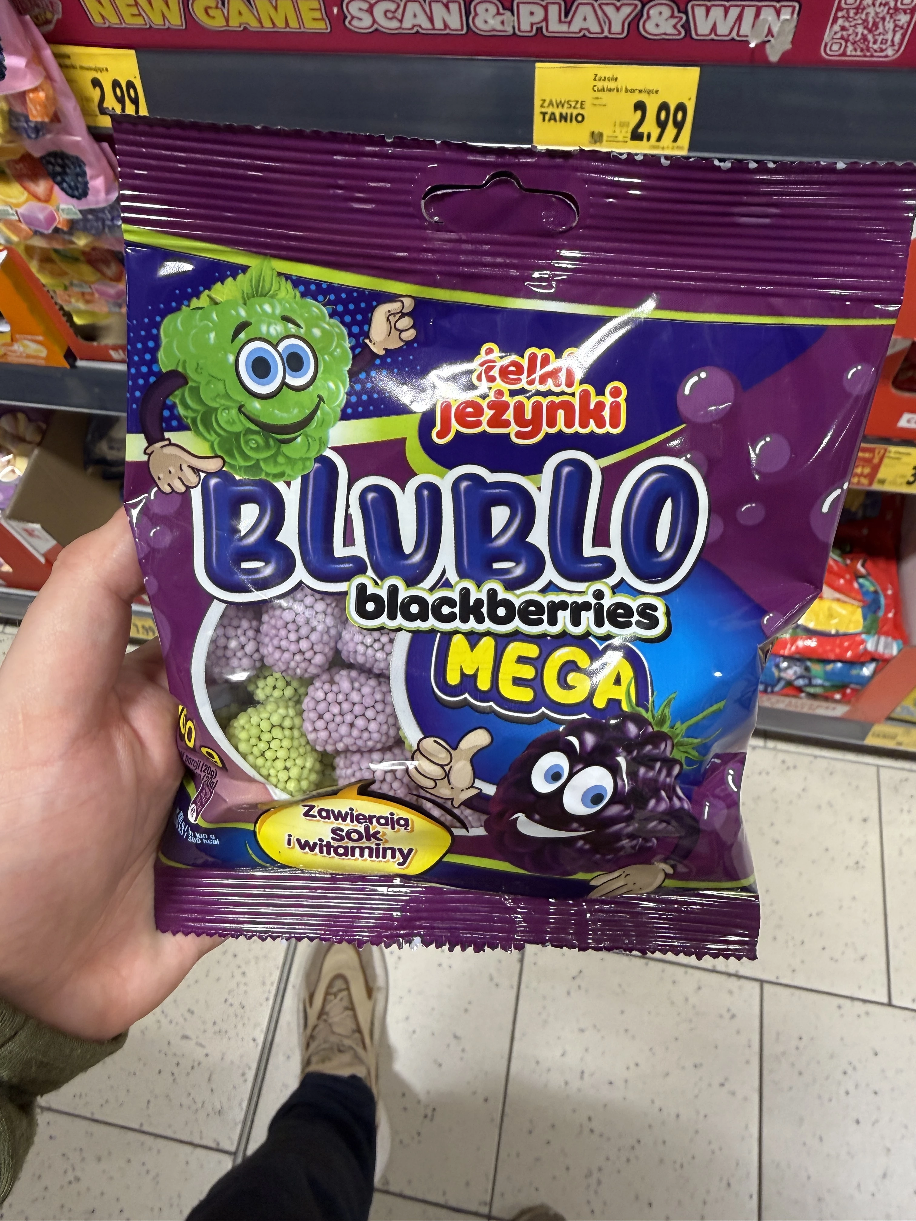 Żelki Blublo Jeżynki Mega | 160g