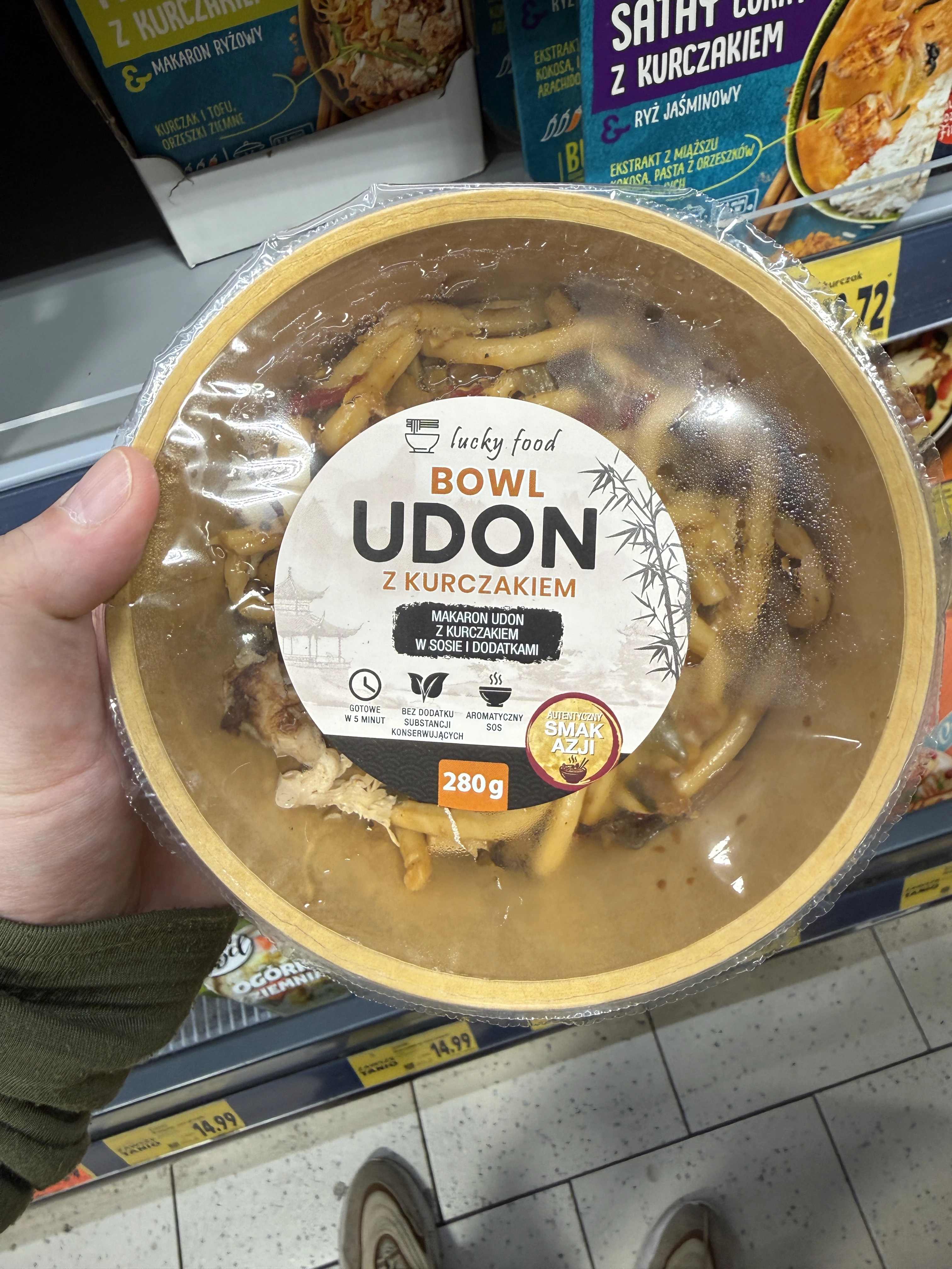 Lucky Food Bowl Udon z kurczakiem | 280g