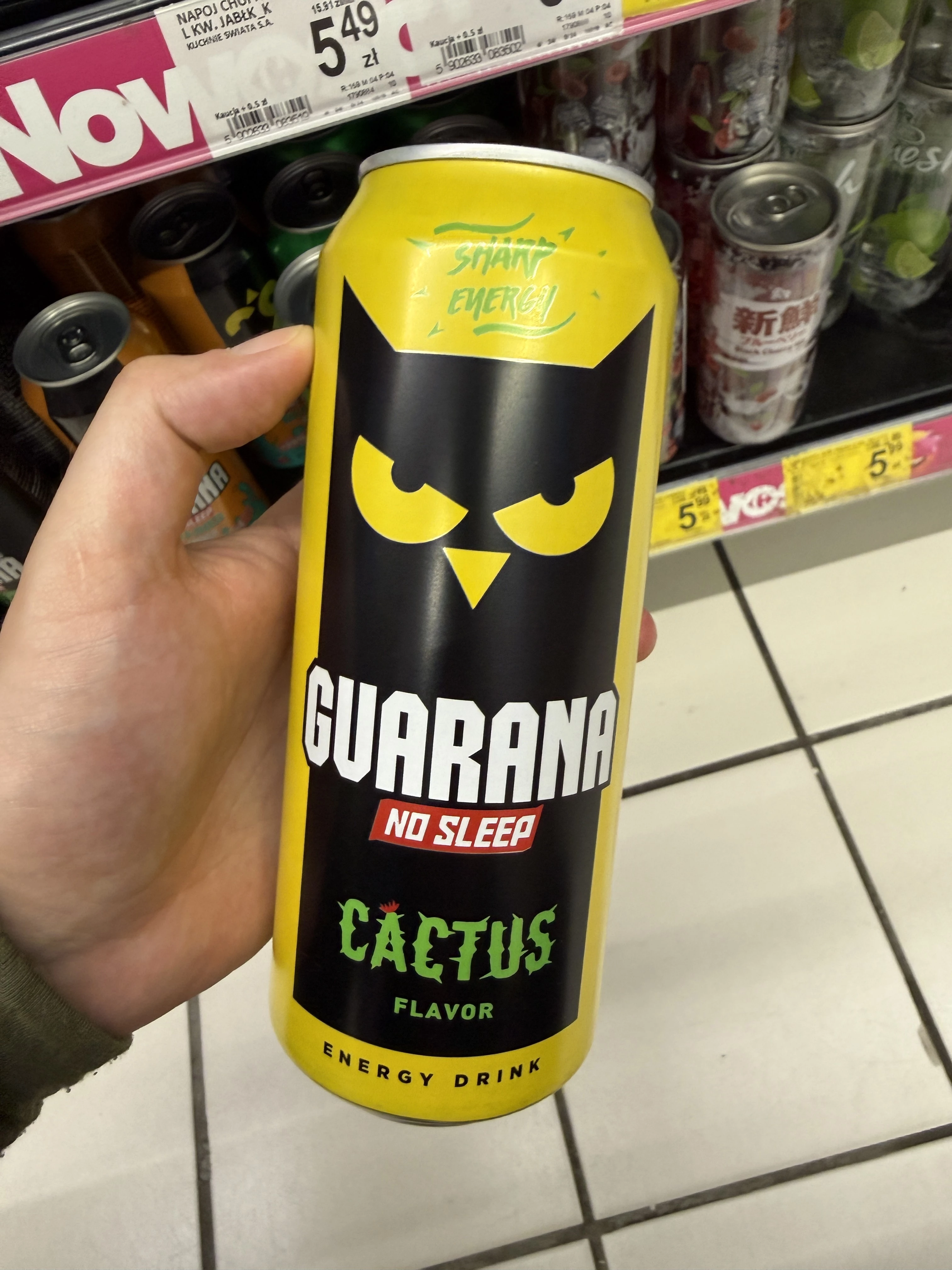 Guarana No Sleep Cactus / Kaktus | 500ml